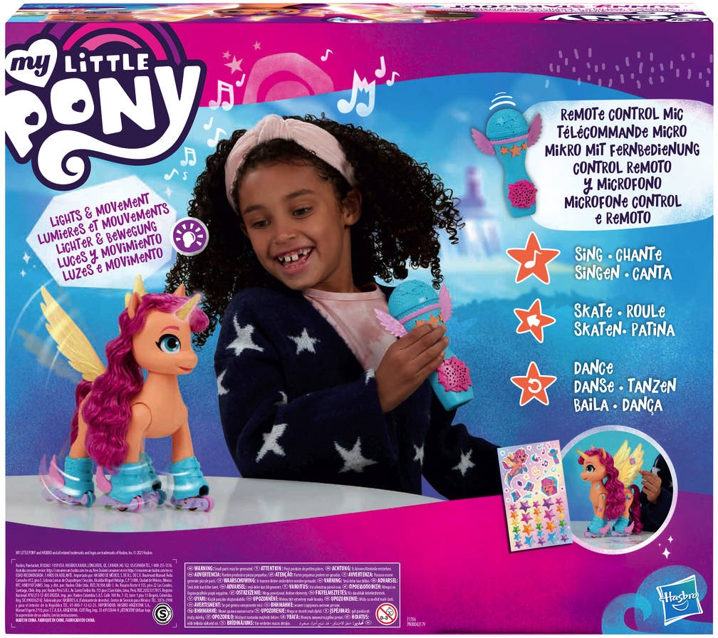 Hasbro Spielfigur »My Little Pony, A New Generation - Sing- und Skatespaß Sunny Starscout«, mit Sound, leuchtendem Horn und bewegl. Flügeln