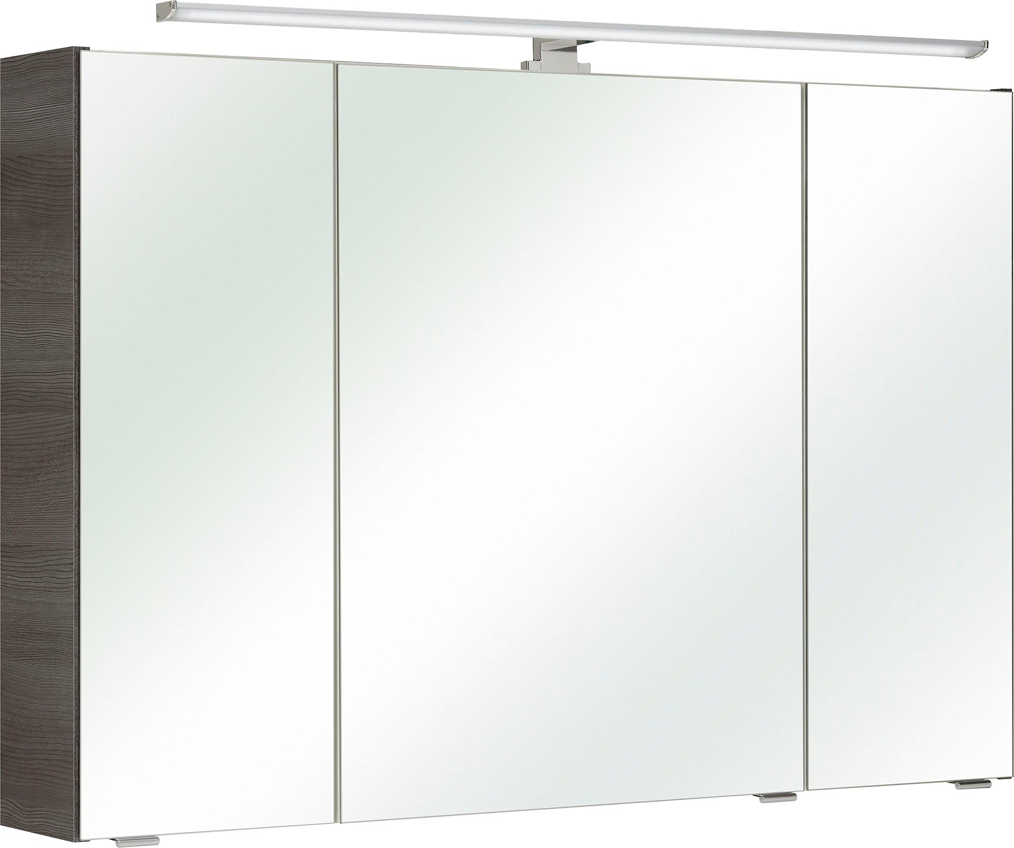 PELIPAL Spiegelschrank »Quickset«, Breite 105 3-türig, BAUR cm, LED-Beleuchtung, bestellen Schalter-/Steckdosenbox 