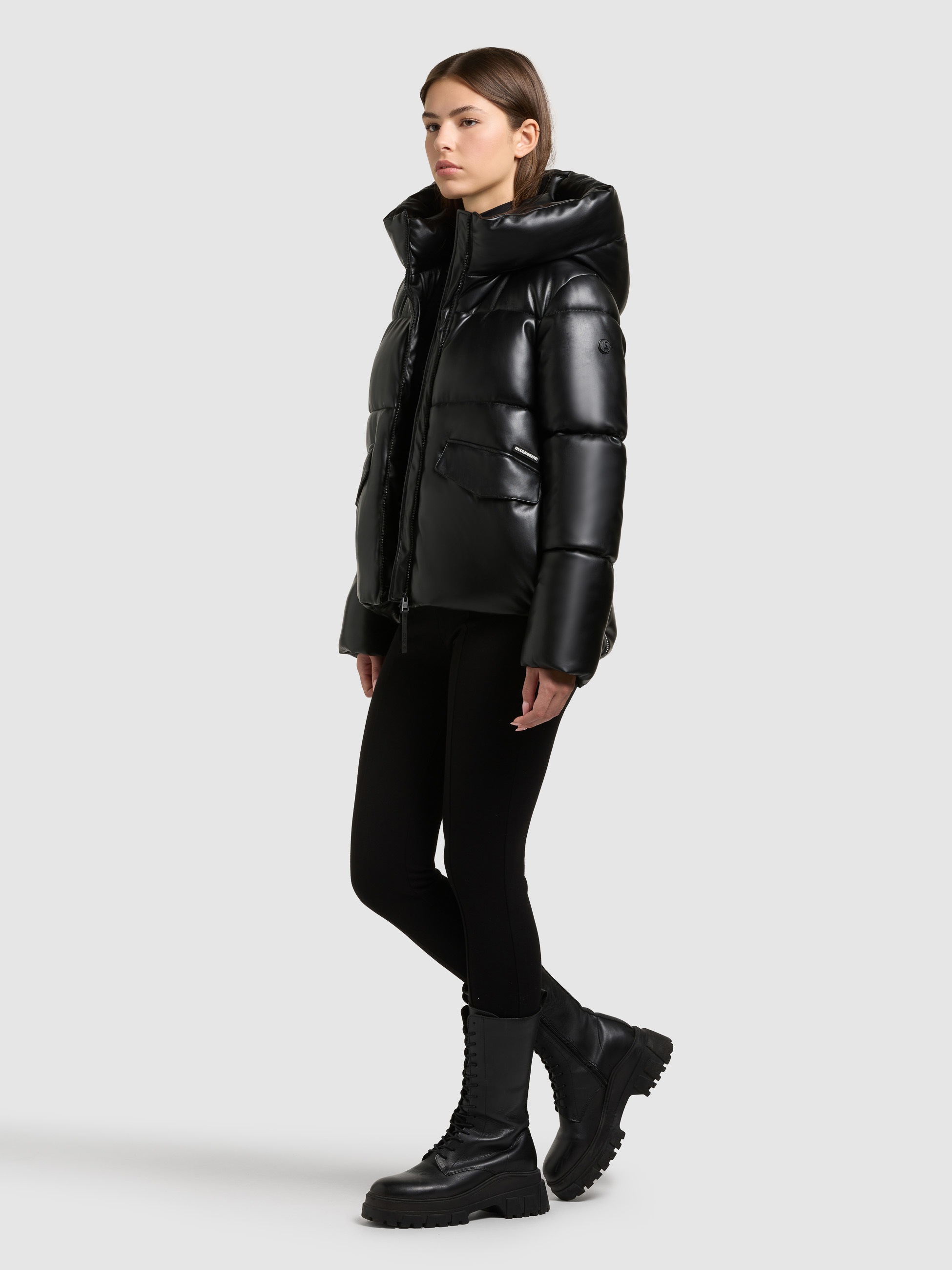 khujo Lederimitatjacke »AURORA«, mit Kapuze