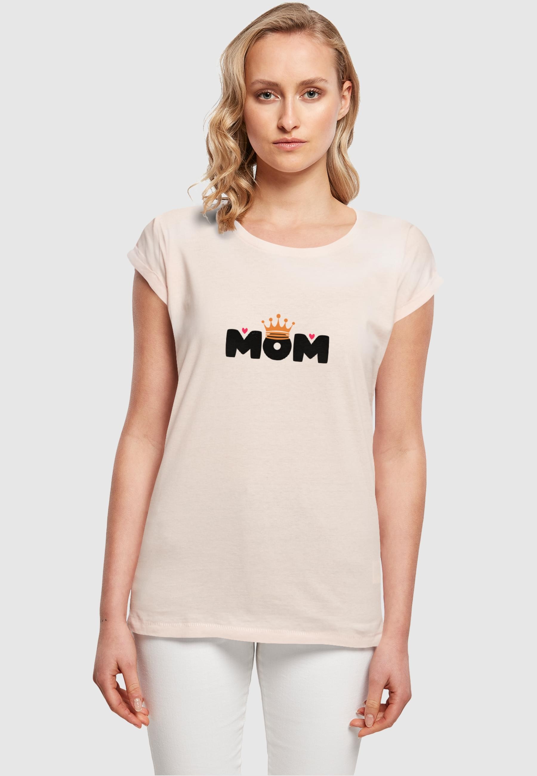 Merchcode T-Shirt »Merchcode Damen Ladies Mothers Day - Queen Mom T-Shirt«, (1 tlg.)