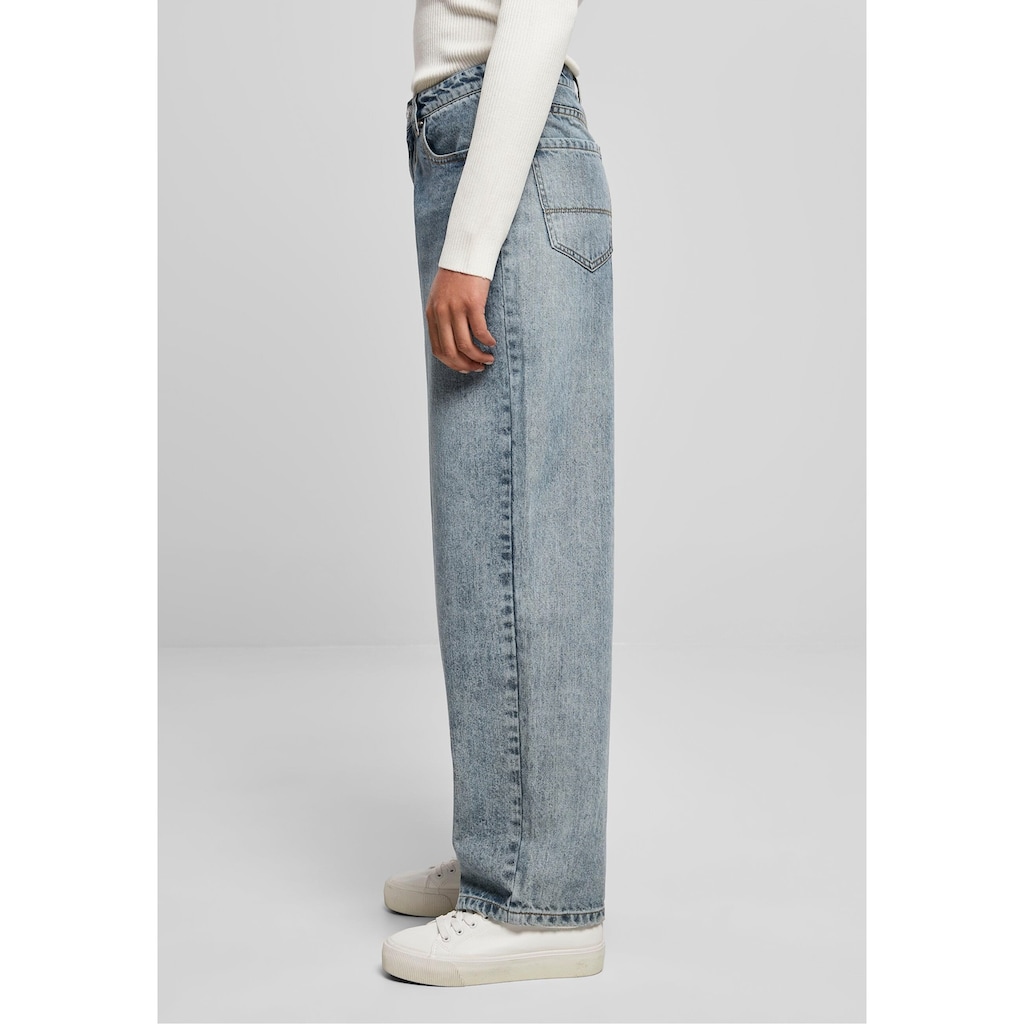 URBAN CLASSICS Bequeme Jeans »Urban Classics Damen Ladies High Waist 90´S Wide Leg Denim Pants«, (1 tlg.)