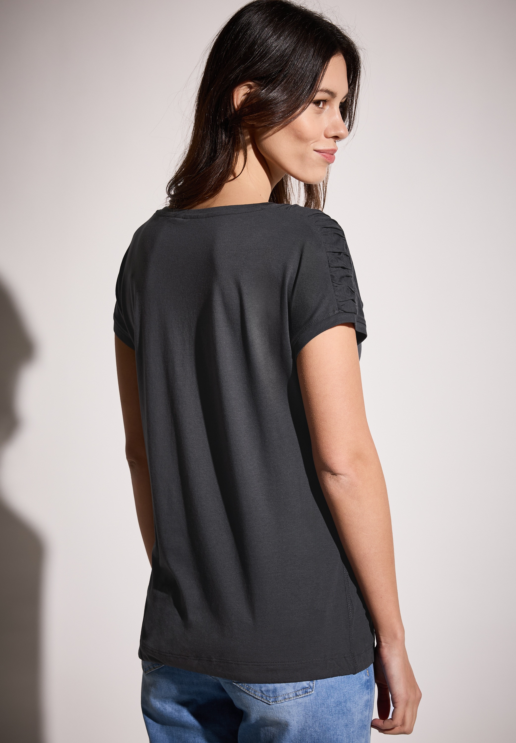 Cecil T-Shirt, mit Tunnelzug am Saum