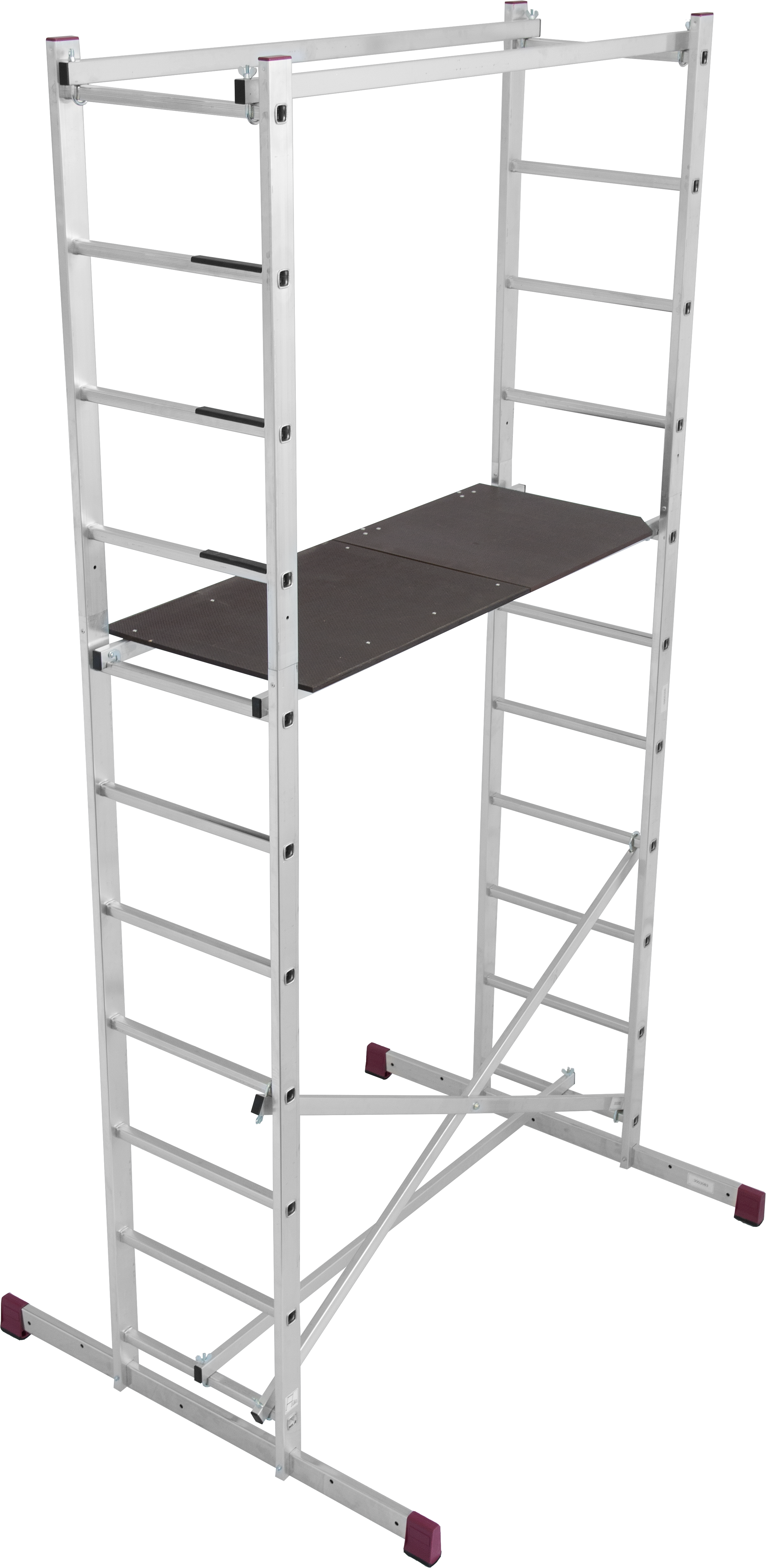 KRAUSE Arbeitsgerüst "CORDA" Montagegerüst mit rutschsicherer Belagbühne 1,50 x 0,56 m