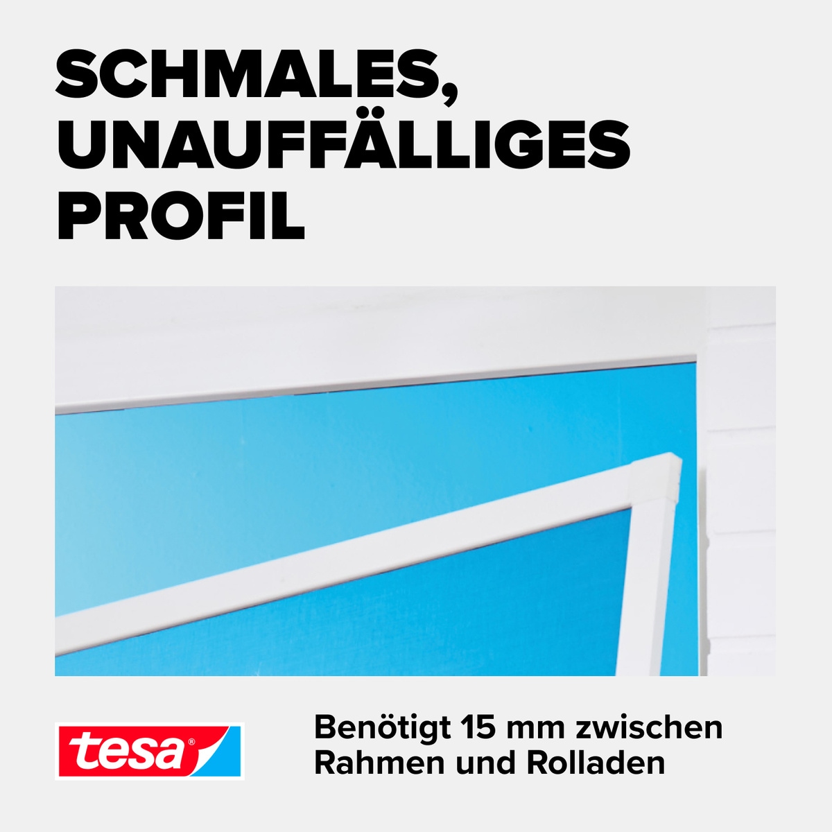 tesa Insektenschutz-Fensterrahmen »Insect Stop ALU Comfort Fliegengitter für Fenster - 1,0 x 1,2 m«, Insektenschutz für Fenster - Aluminiumrahmen