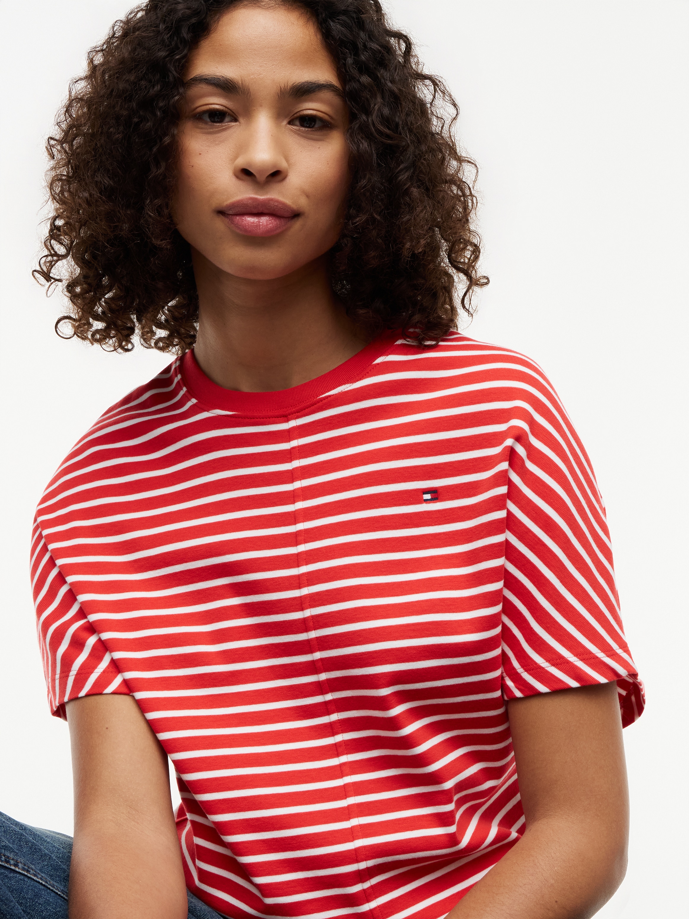 Tommy Hilfiger 3/4-Arm-Shirt »CODY REG BATWING C-NK SS TEE« Baumwolle, 3/4 Ärmel