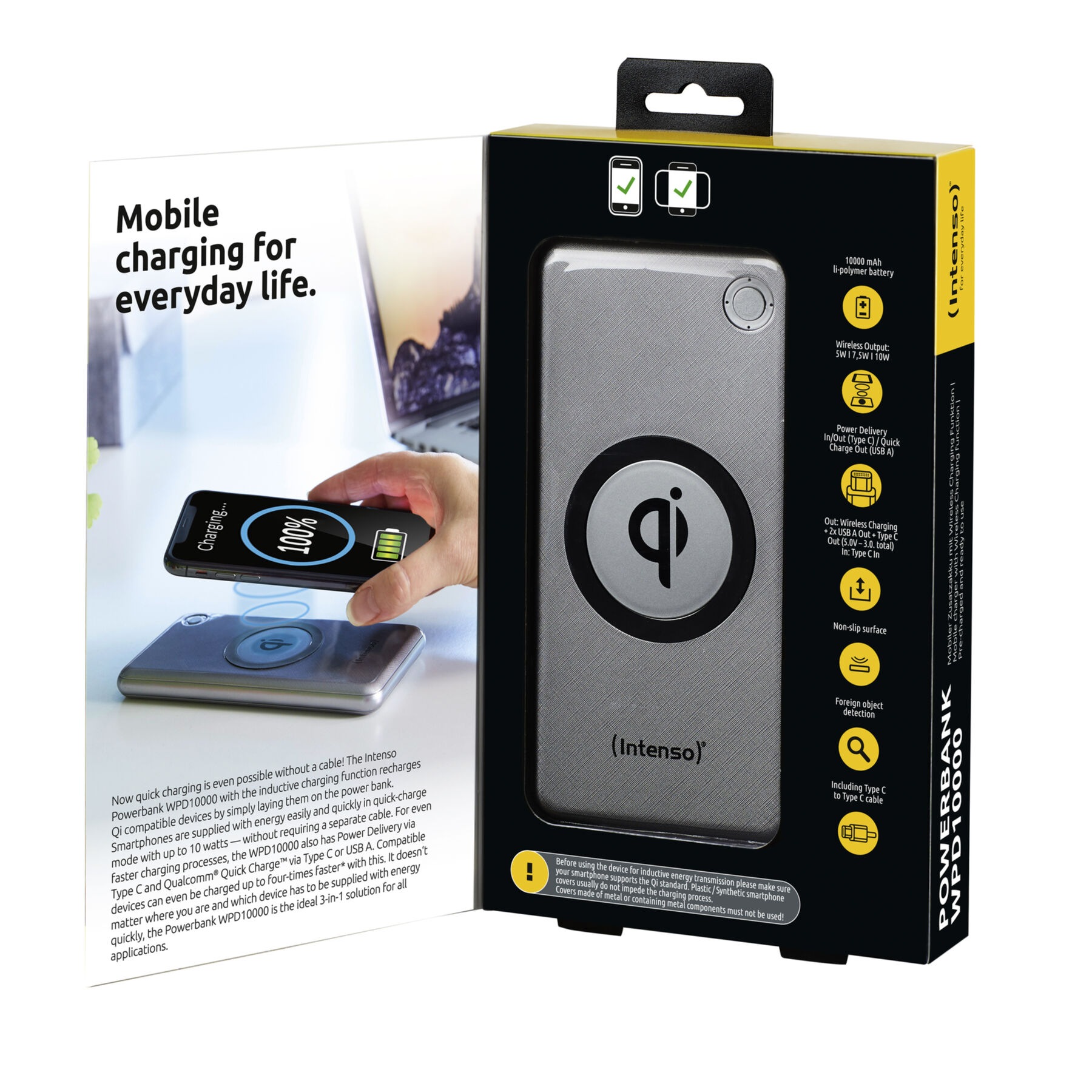 Intenso Powerbank »WPD10000«, 10000 mAh