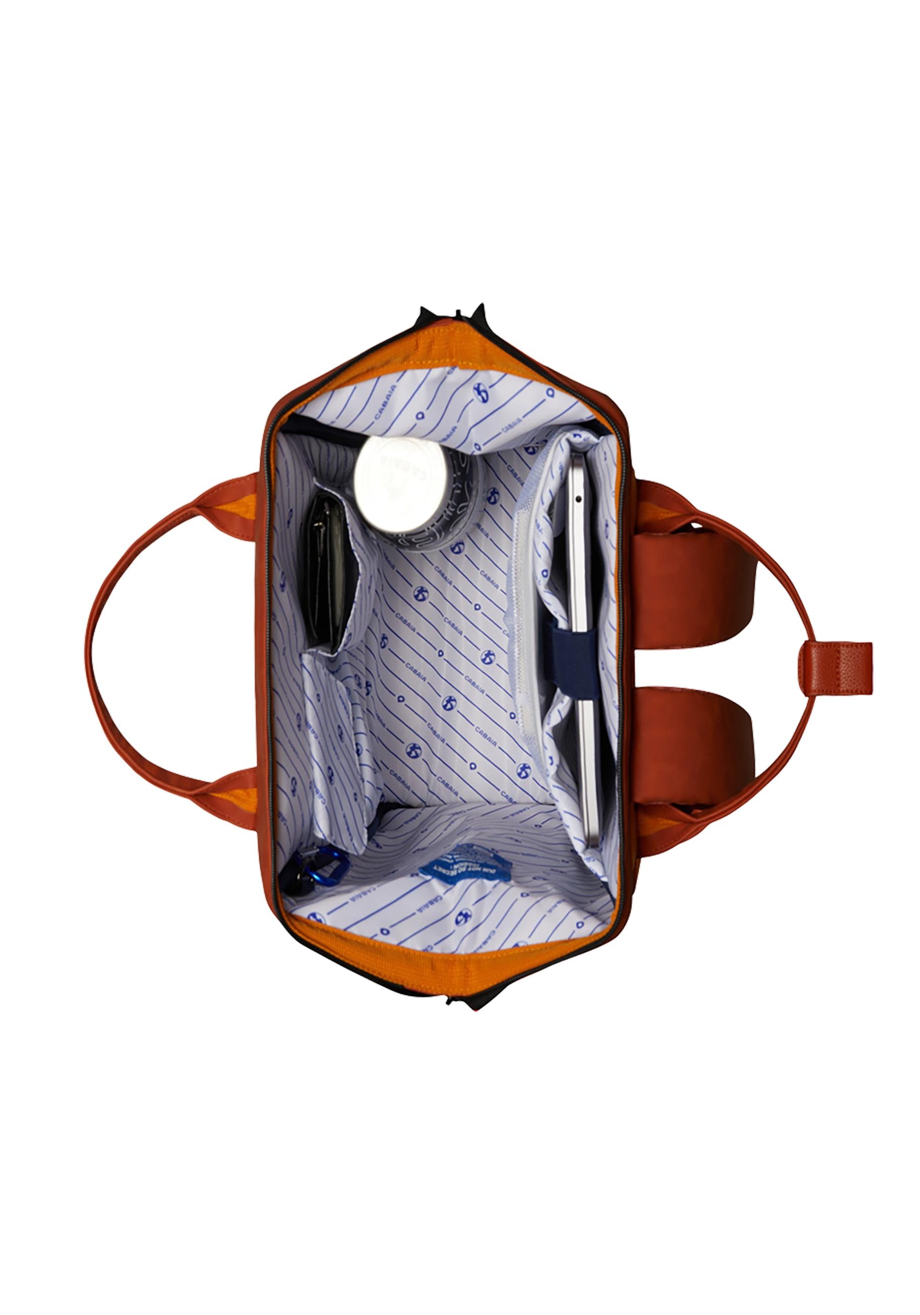 CABAIA Tagesrucksack »Adventurer M Nubuck«, Cityrucksack mit austauschbaren Vordertaschen