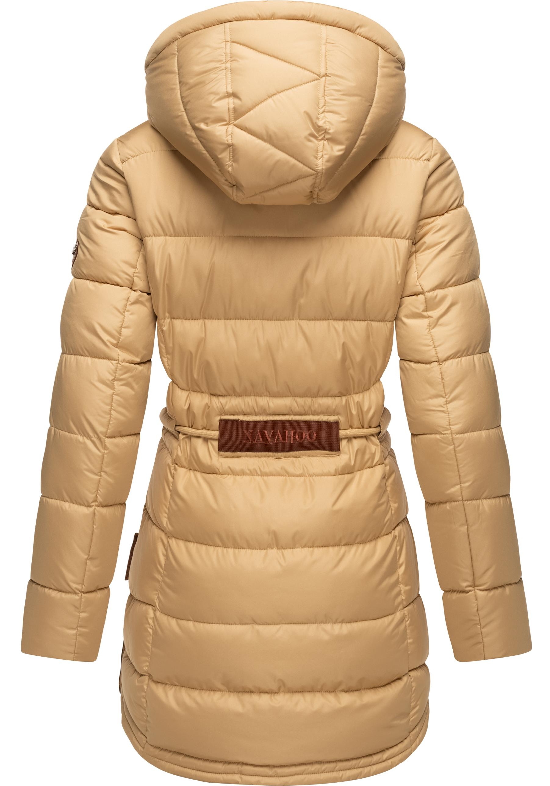 Navahoo Steppmantel »Daliee«, Stylischer Winterparka mit abnehmbarer Kapuze