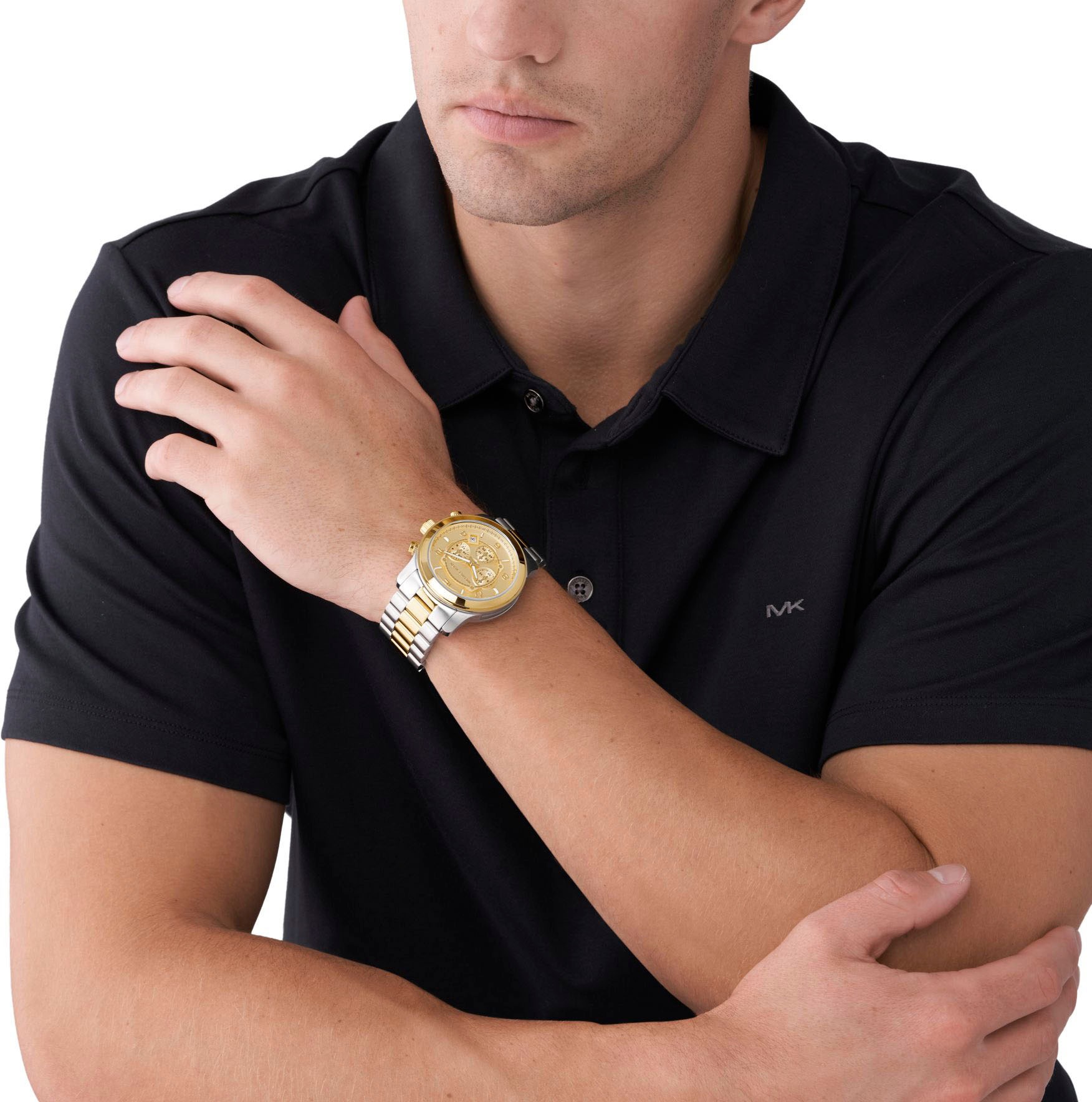 MICHAEL KORS Chronograph »RUNWAY«, Quarzuhr, Armbanduhr, Damenuhr, Stoppfunktion, Edelstahlarmband
