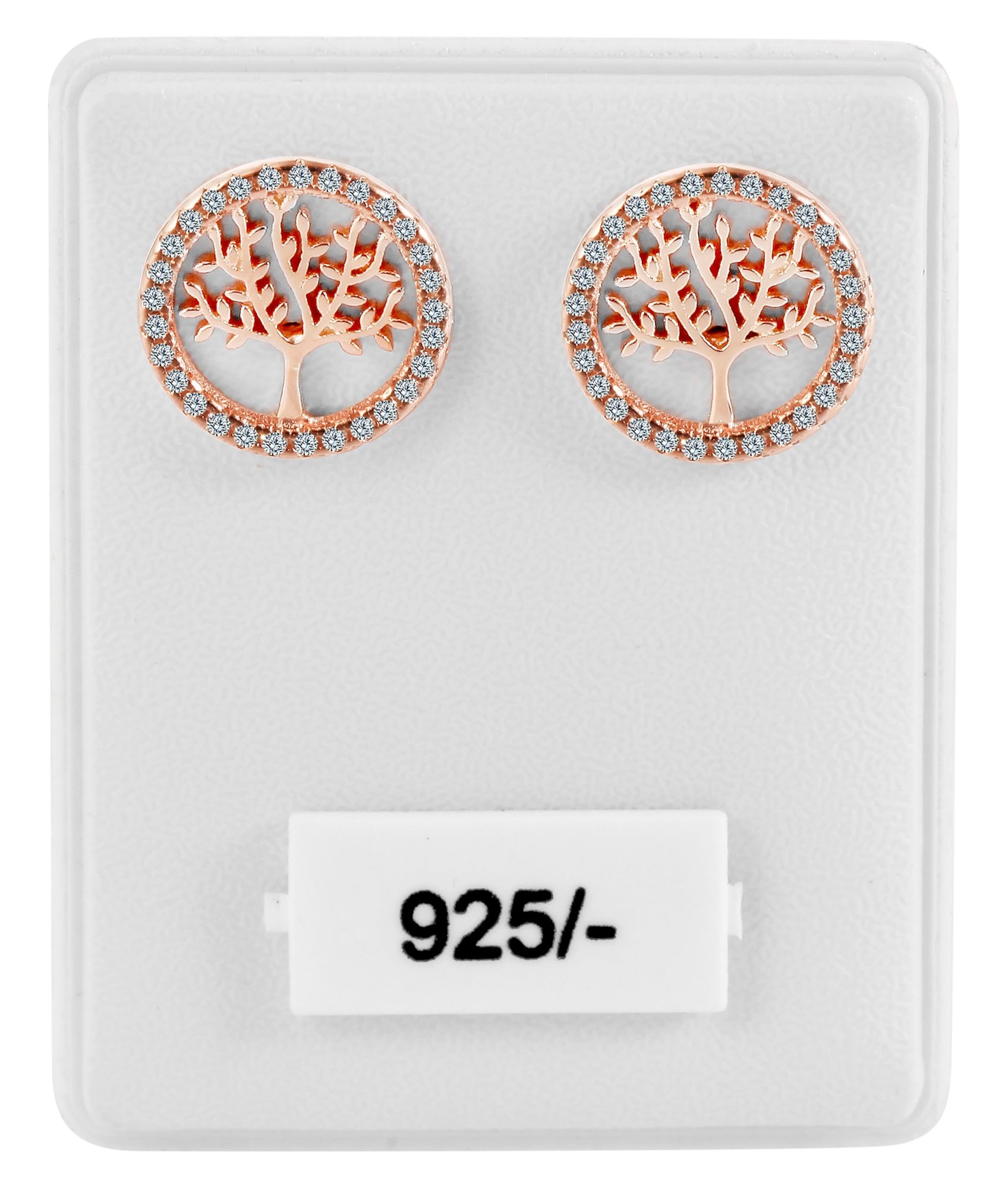 Adelia´s Paar Ohrhänger »Ohrringe – Ohrstecker Lebensbaum aus 925 Silber mit Zirkonia« Zum Verschenken – passend für viele Anlässe