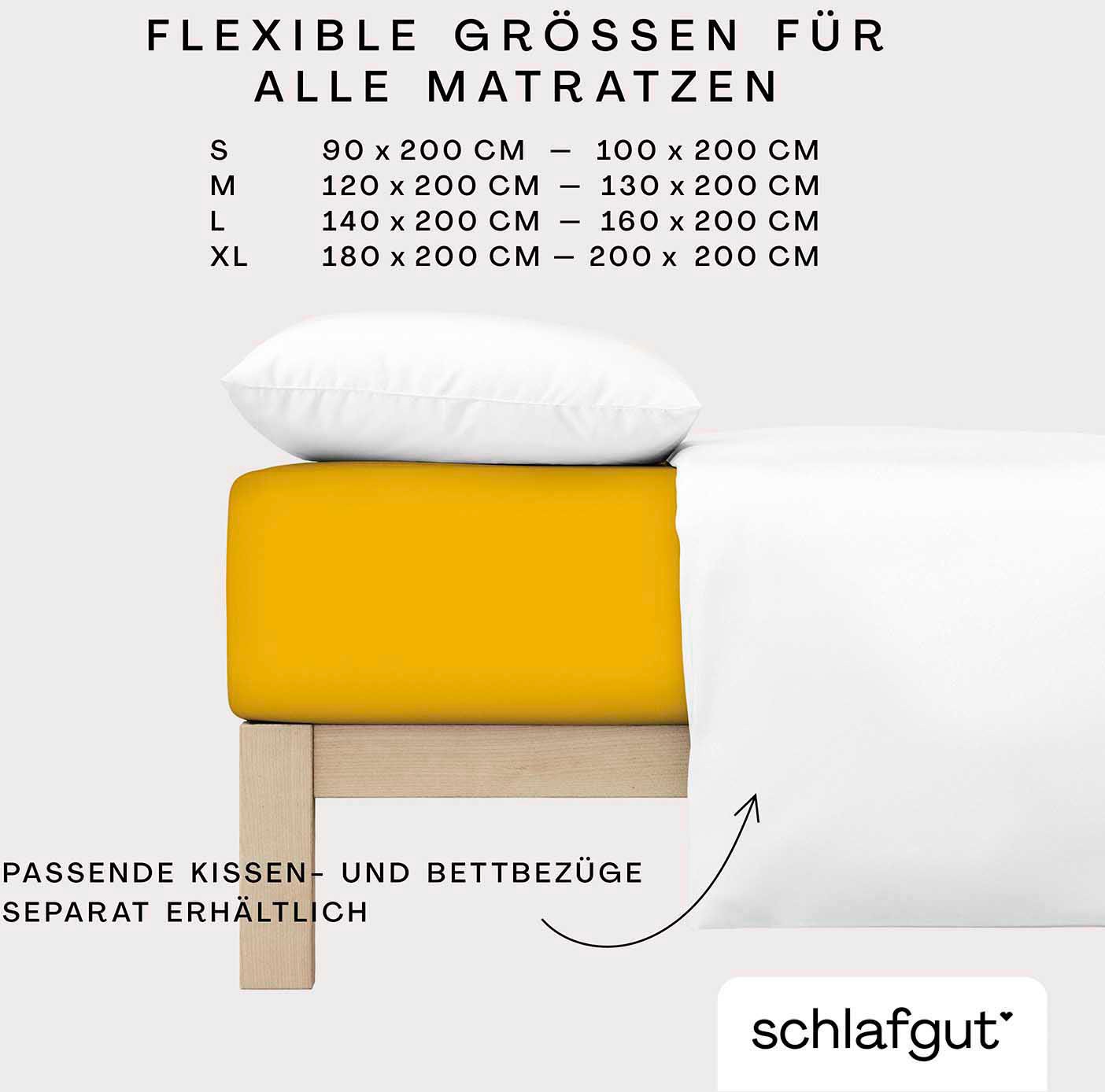 Schlafgut Spannbettlaken »Cool Contact«, 100% gekämmte Mikrofaser