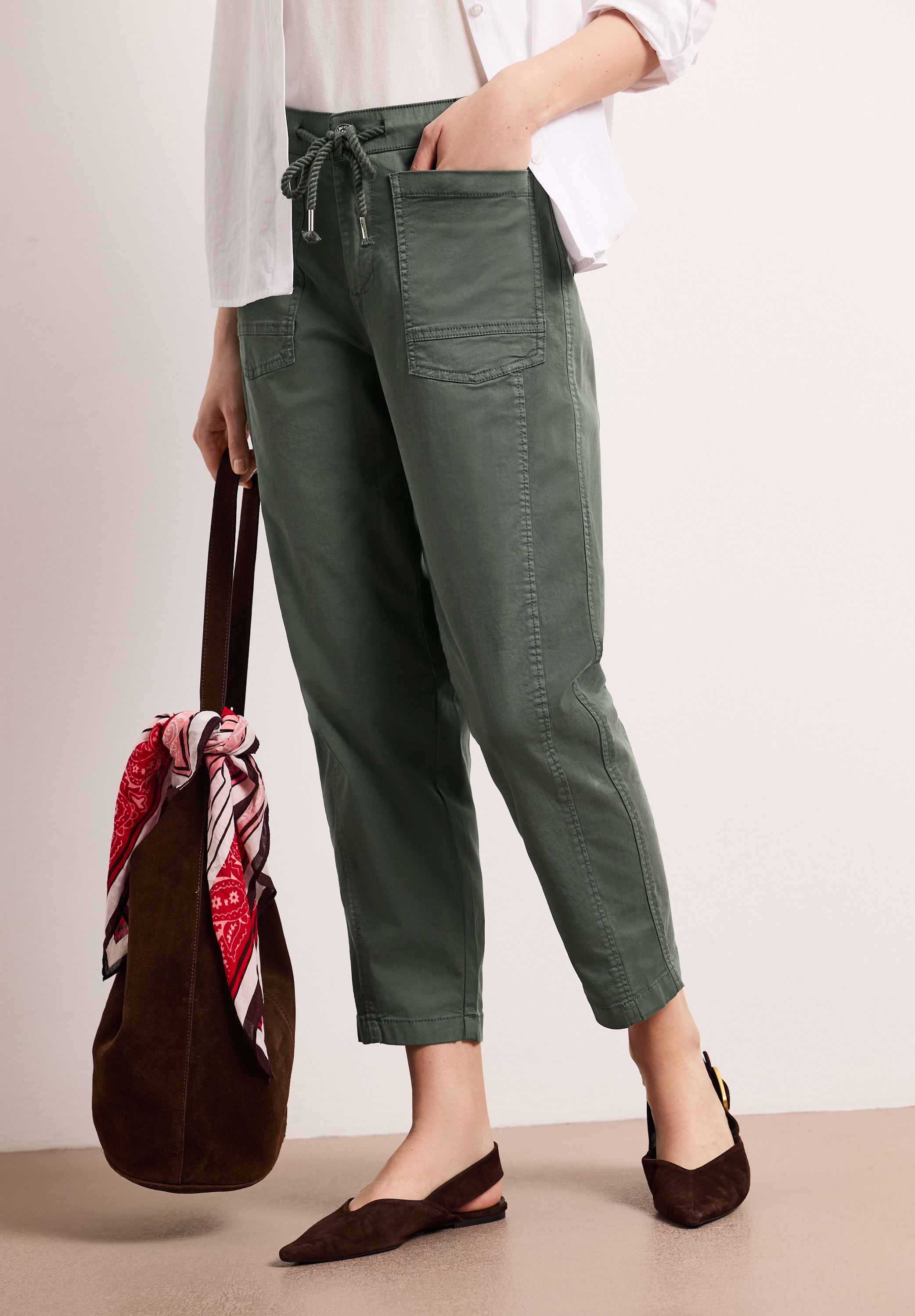 STREET ONE Stoffhose aus Baumwolle mit Stretchanteil günstig online kaufen