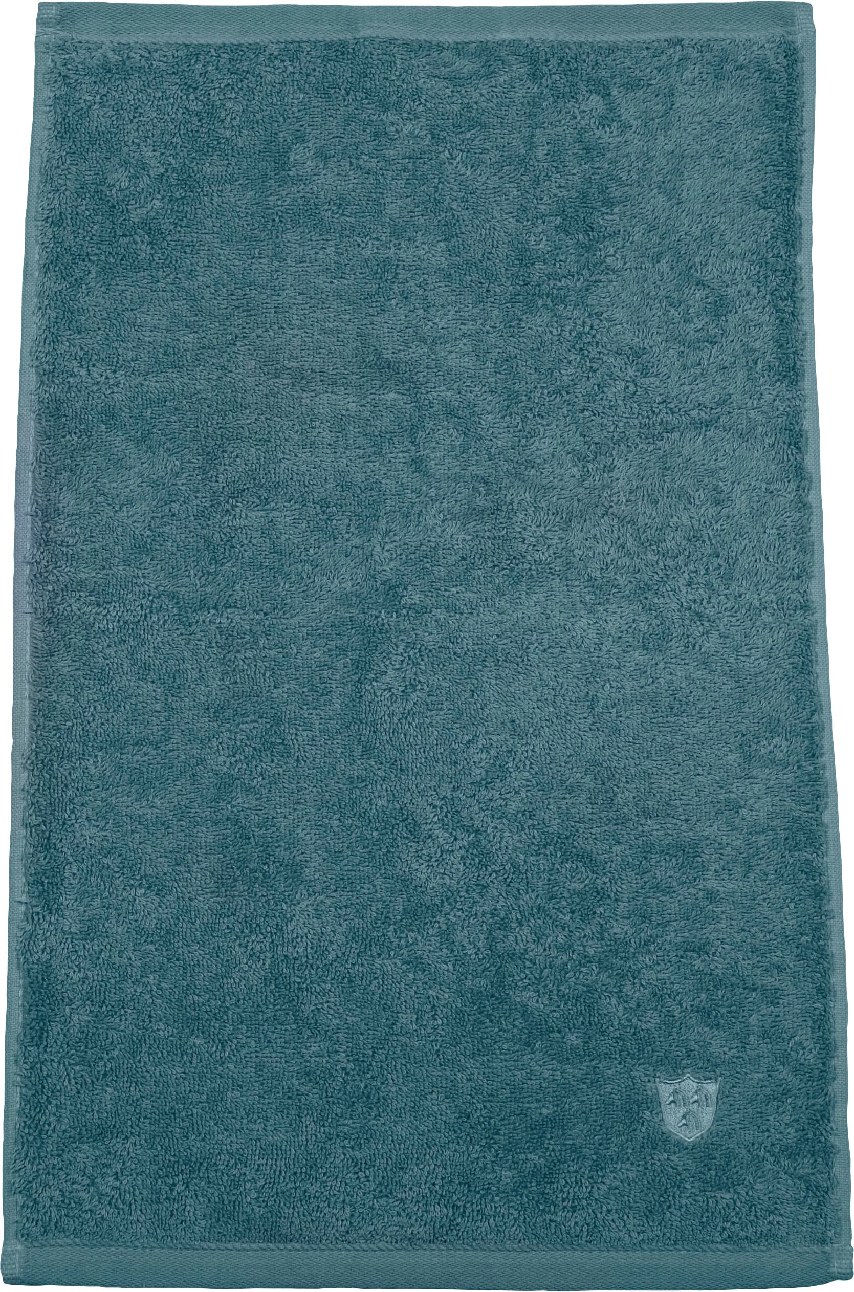 Gästehandtücher ROSS, B:30cm L:50cm, blau, Frottier, Obermaterial: 100% Baumwolle, Handtücher, "Vita", Bestickung ROSS-Emblem