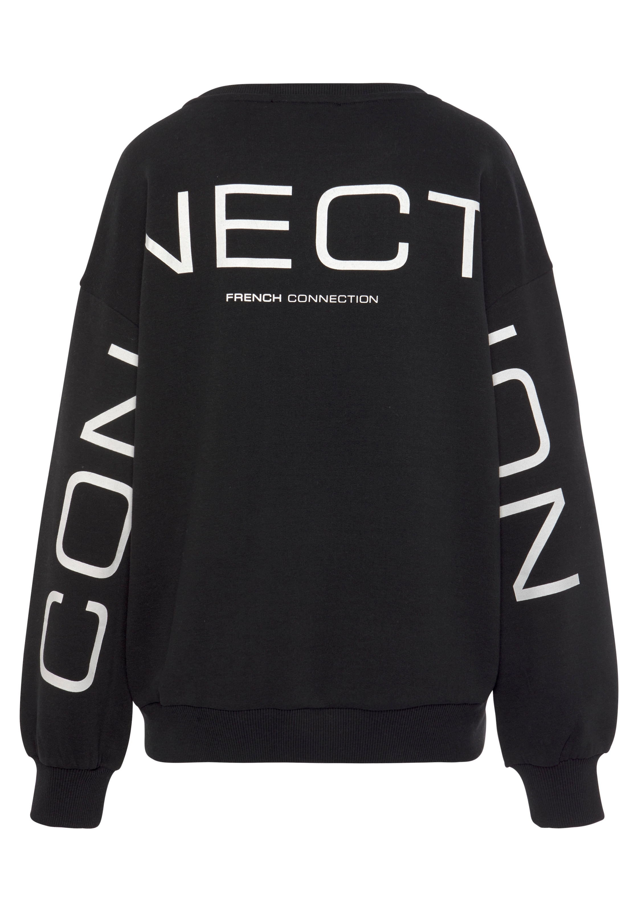 French Connection Sweatshirt, mit Schriftzug auf dem Rücken