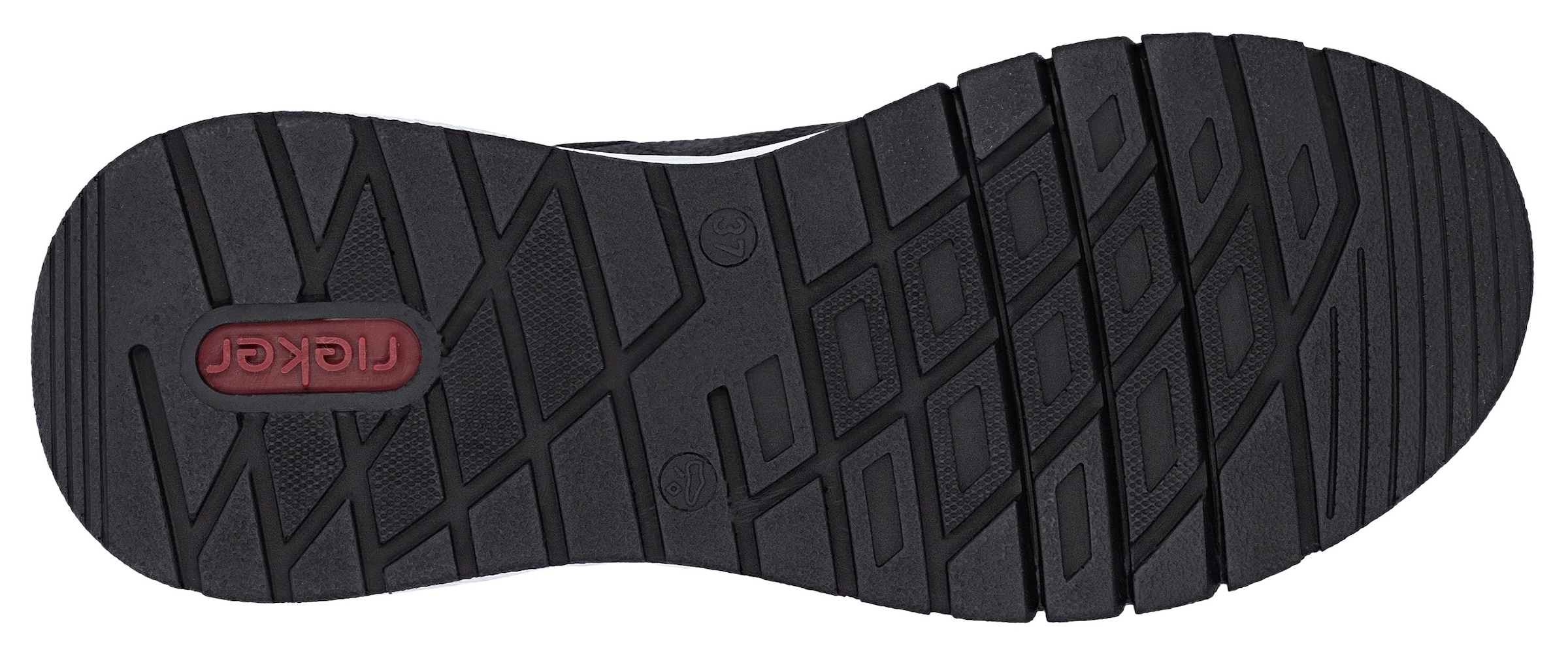 Rieker Sneaker  mit MemoSoft-Innensohle, Freizeitschuh, Halbschuh, Schnürschuh