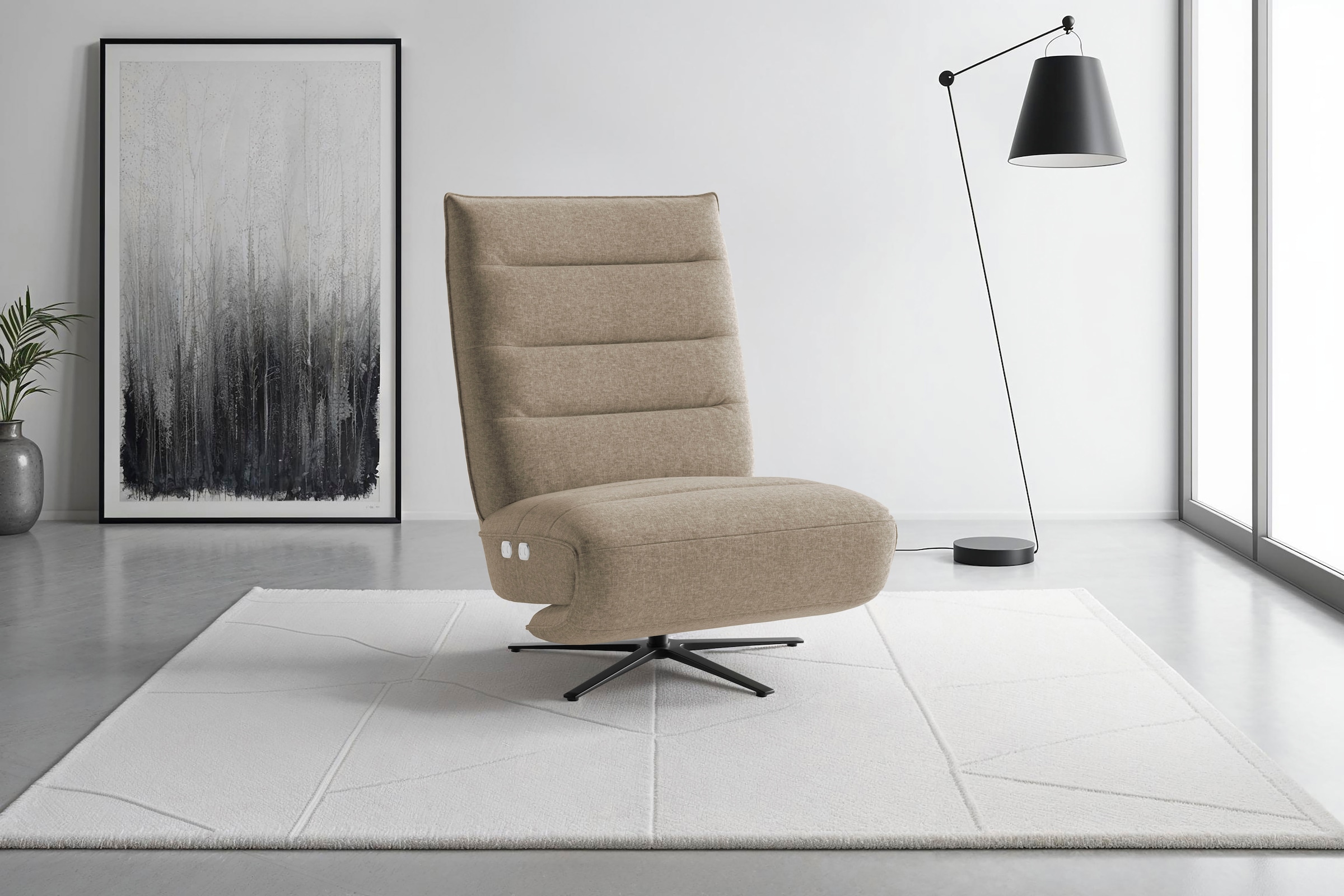 sit&more TV-Sessel »Eve« mit Herz-Waage und 2 Motoren, Bedienfelder im Sitz