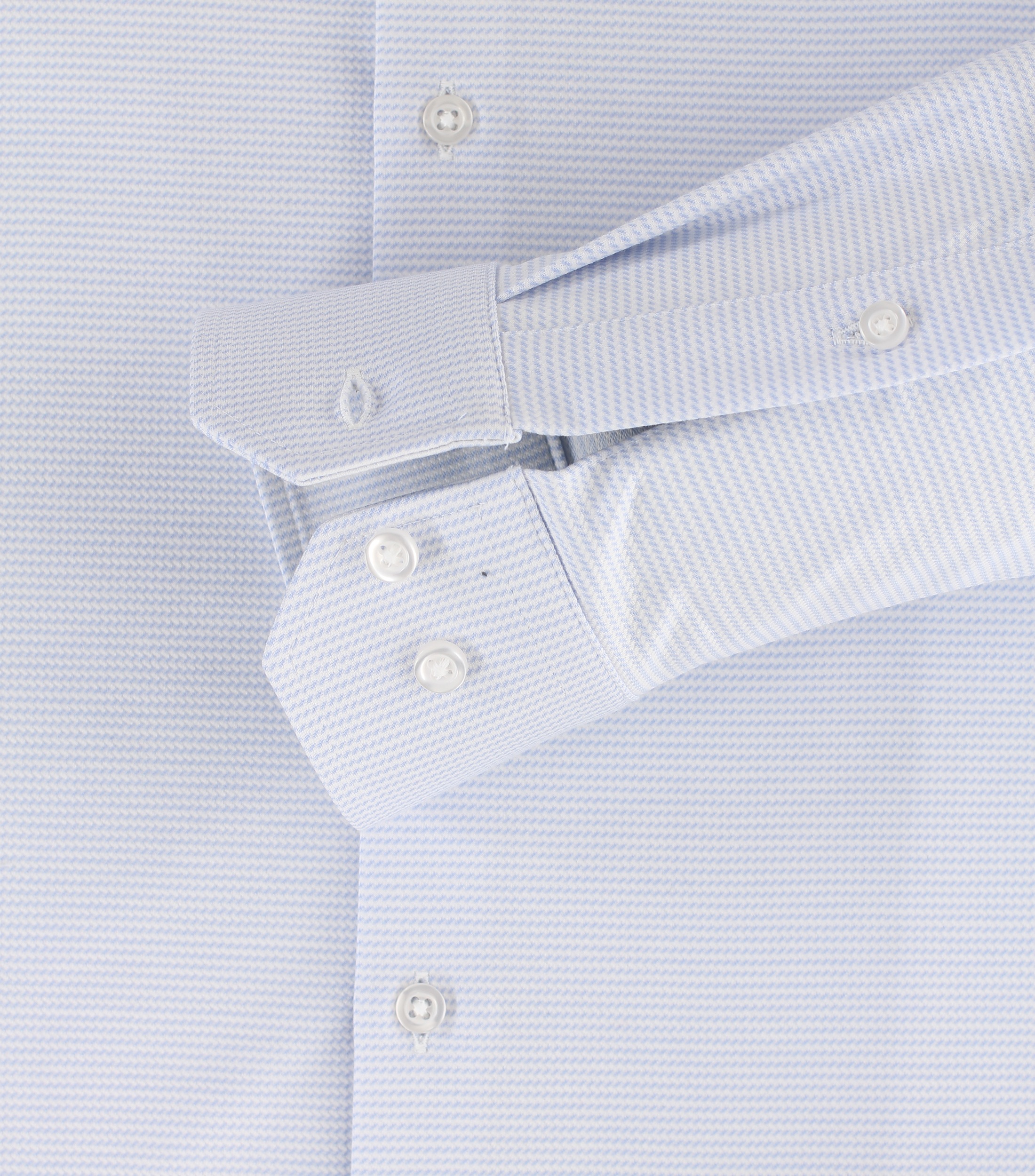 VENTI Herren Businesshemd Gestreift Hellblau Gr. 38 3
