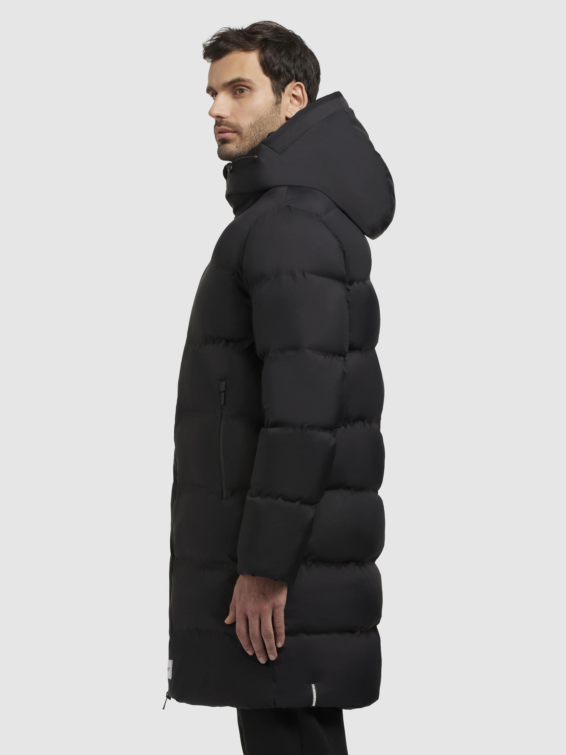 khujo Steppmantel »Caius2-YM«, Stylischer Herren Wintermantel mit Kapuze