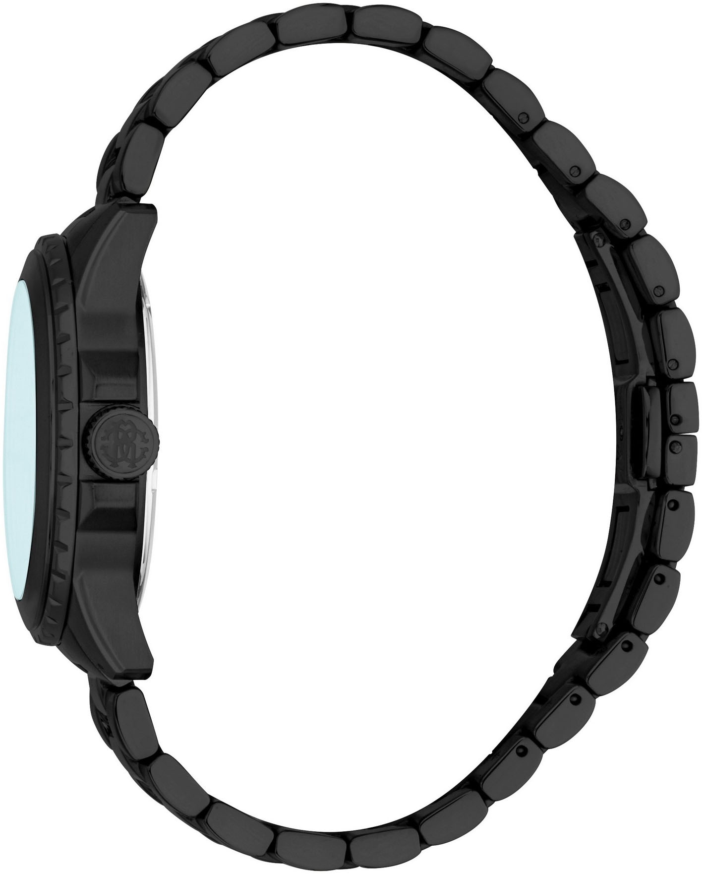 roberto cavalli Quarzuhr »Men«, Armbanduhr, Herrenuhr, Edelstahlarmband, analog