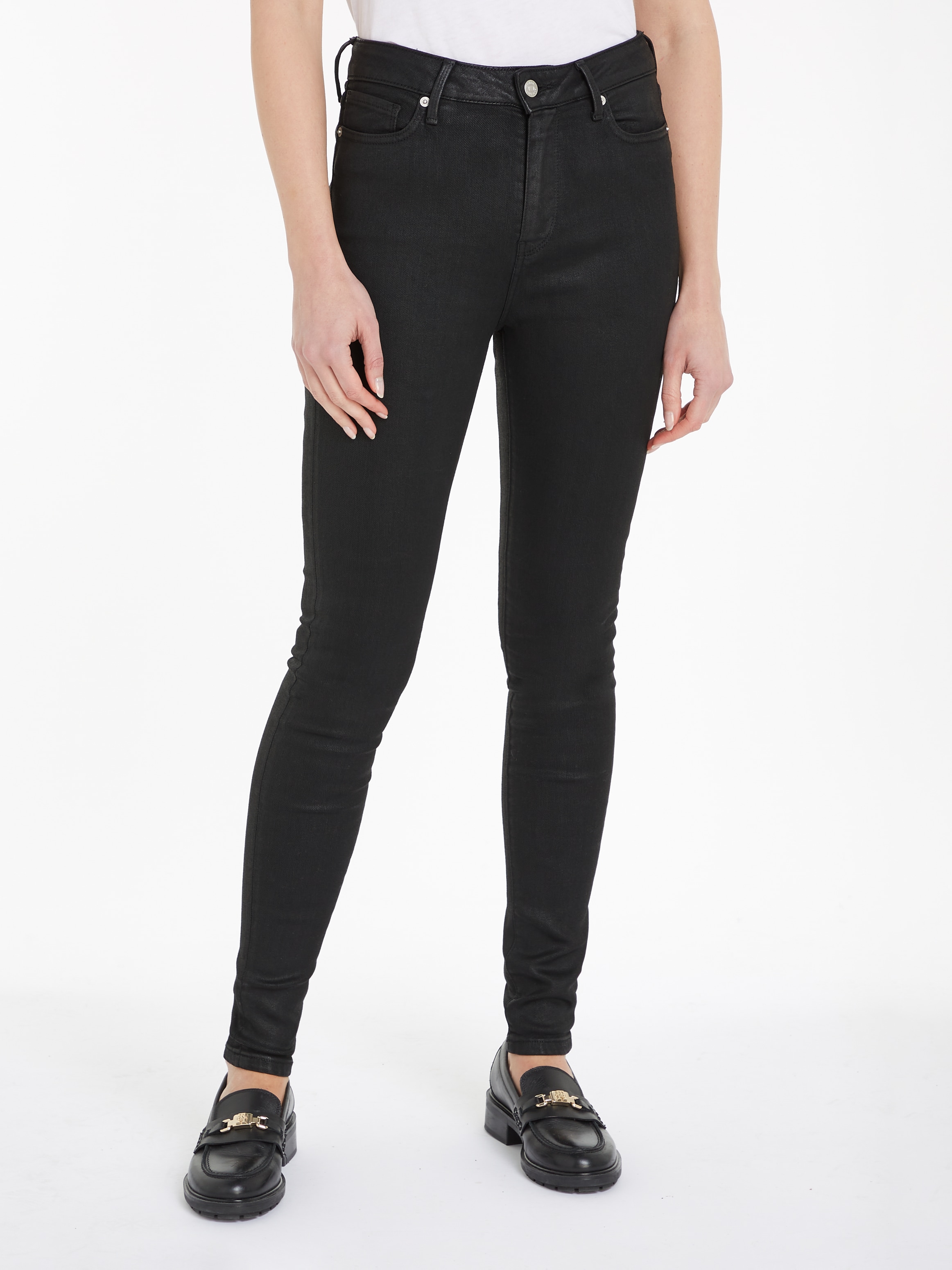 Tommy Hilfiger Skinny-fit-Jeans »HARLEM U SKINNY HW CAL«, mit Tommy Hilfiger Logo-Badge
