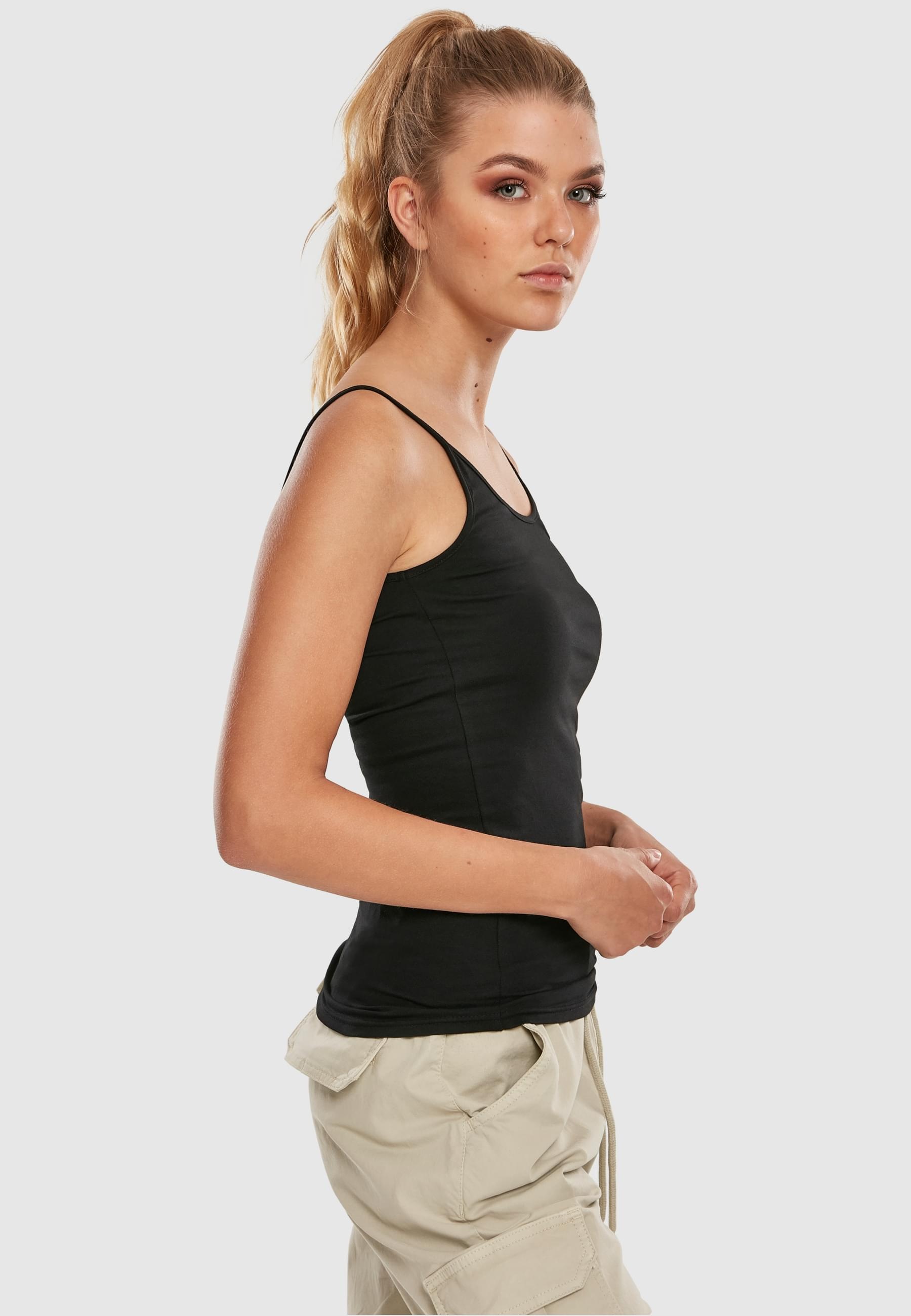 URBAN CLASSICS Muskelshirt »Urban Classics Damen Ladies Basic Top 2-Pack«, (1 tlg.)