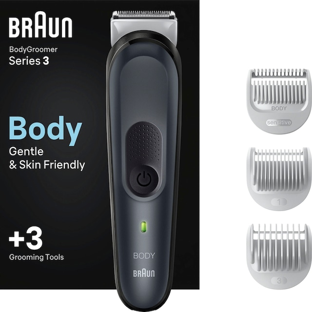 Braun Haarschneider »Bodygroomer BG3340«, 3 Aufsätze,  SkinShield-Technologie, Abwaschbar online kaufen | BAUR