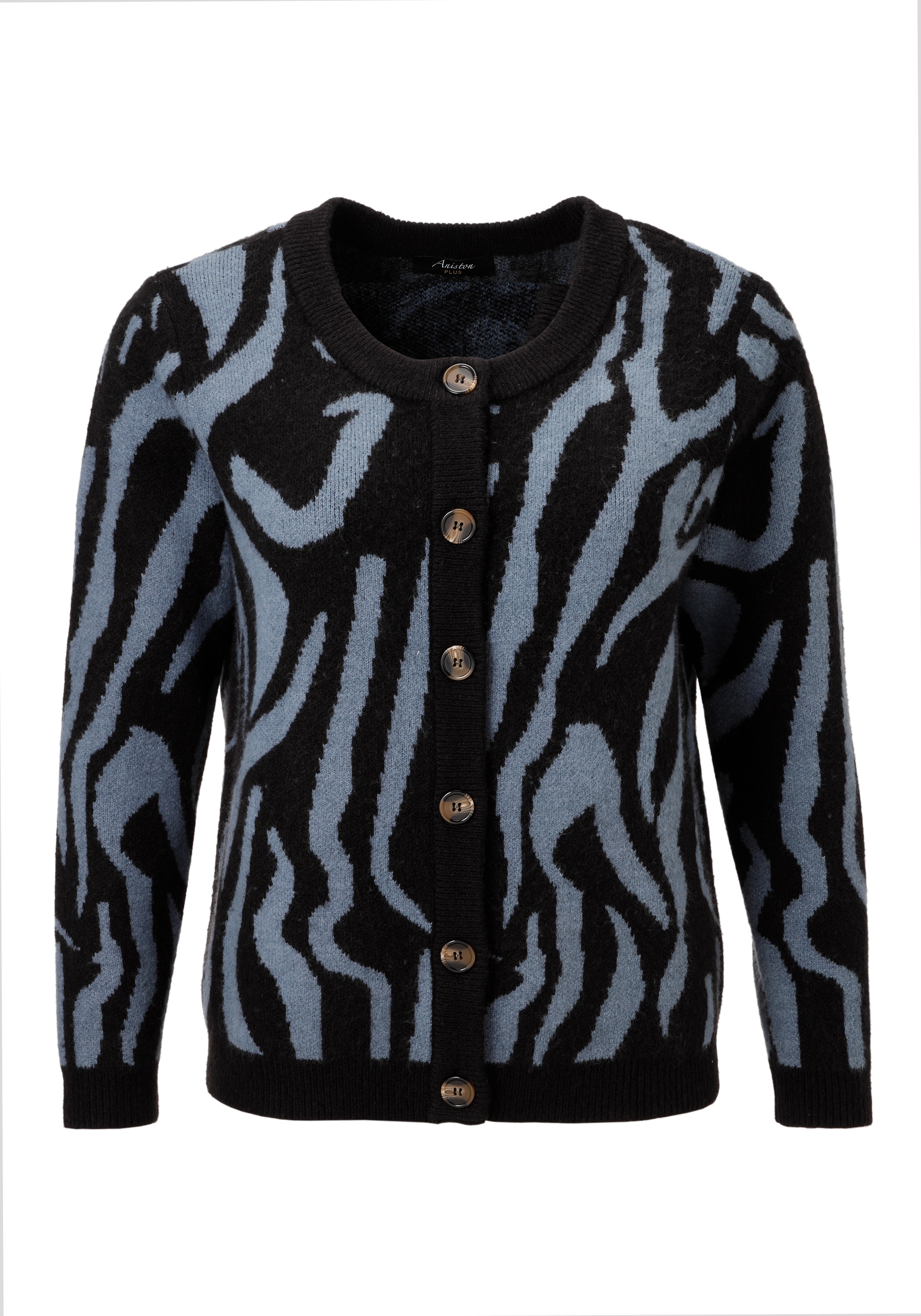 Aniston PLUS Strickjacke, mit auffälligen Strickmuster - NEUE KOLLEKTION