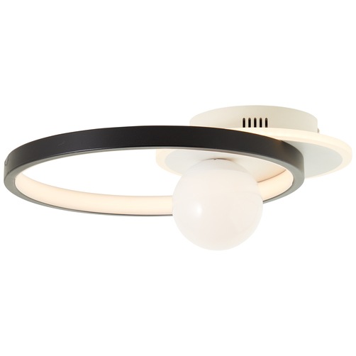 Brilliant Deckenleuchte »Atlanta«, 1 flammig, LED Deckenlampe 30x35cm schwarz/weiß