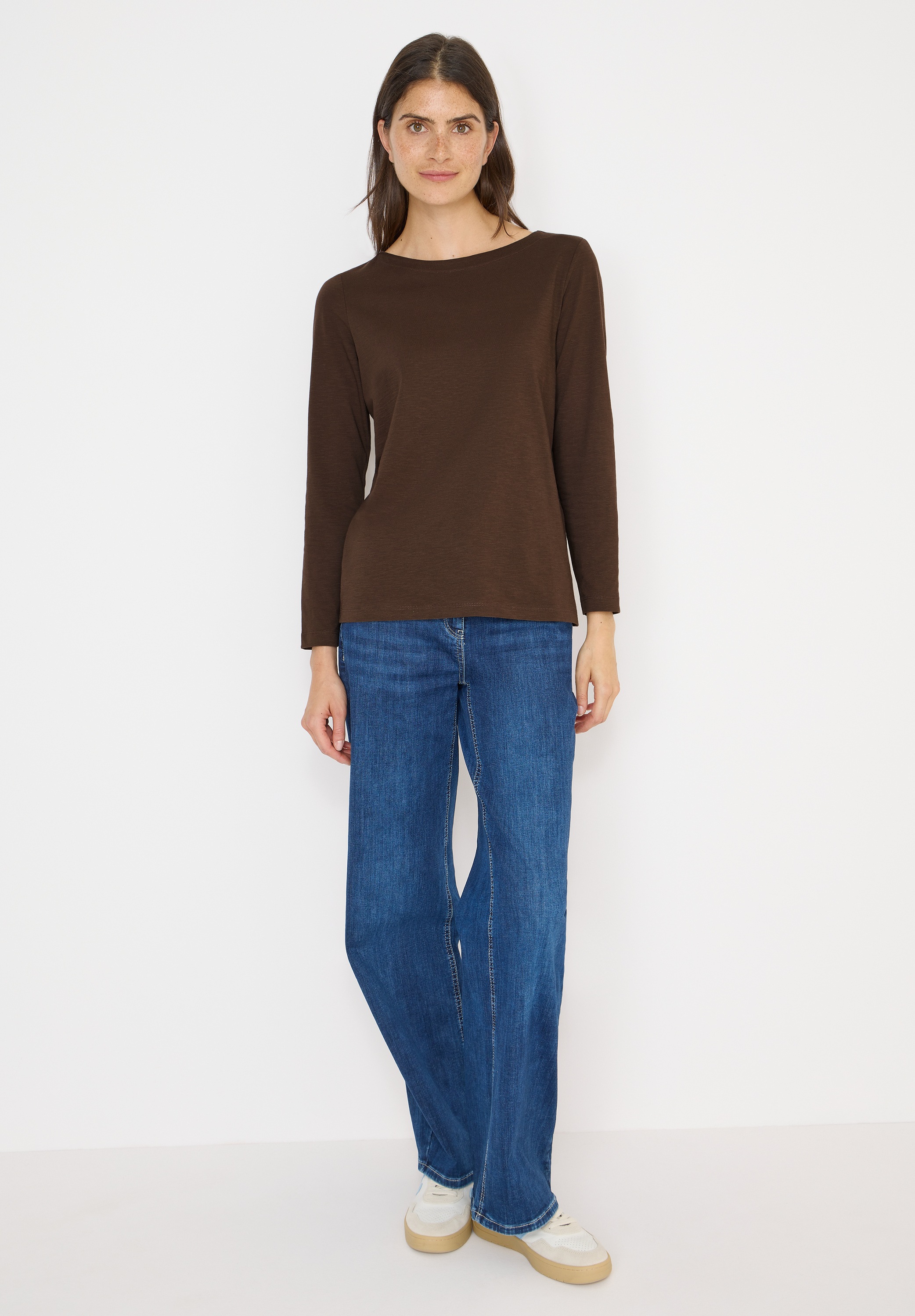 Thumbnail - Cecil Langarmshirt aus reiner Baumwolle