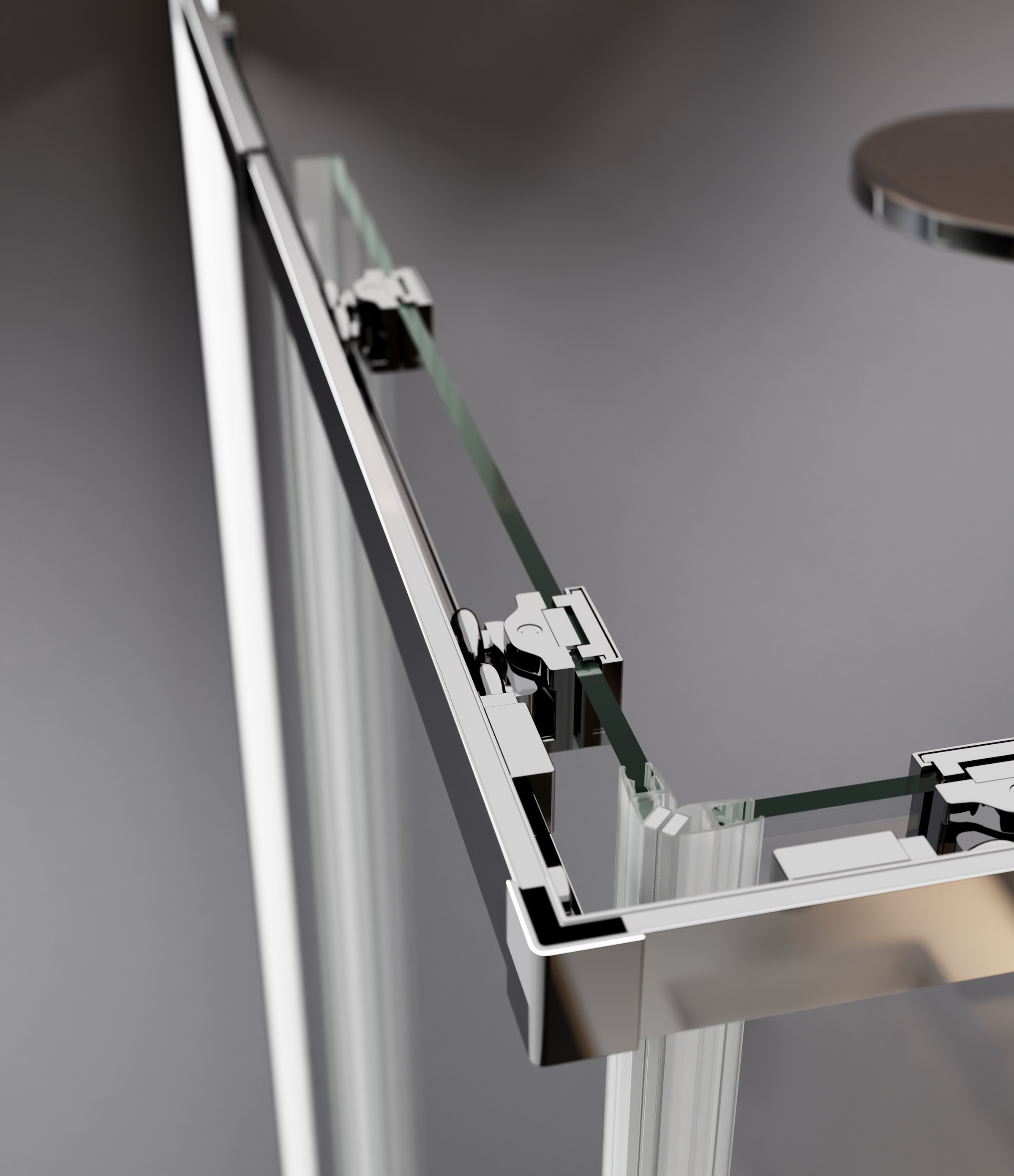 welltime Eckdusche »Trento Slimline« Eckdusche mit Profil in schmalem Design und robustem Rollensystem