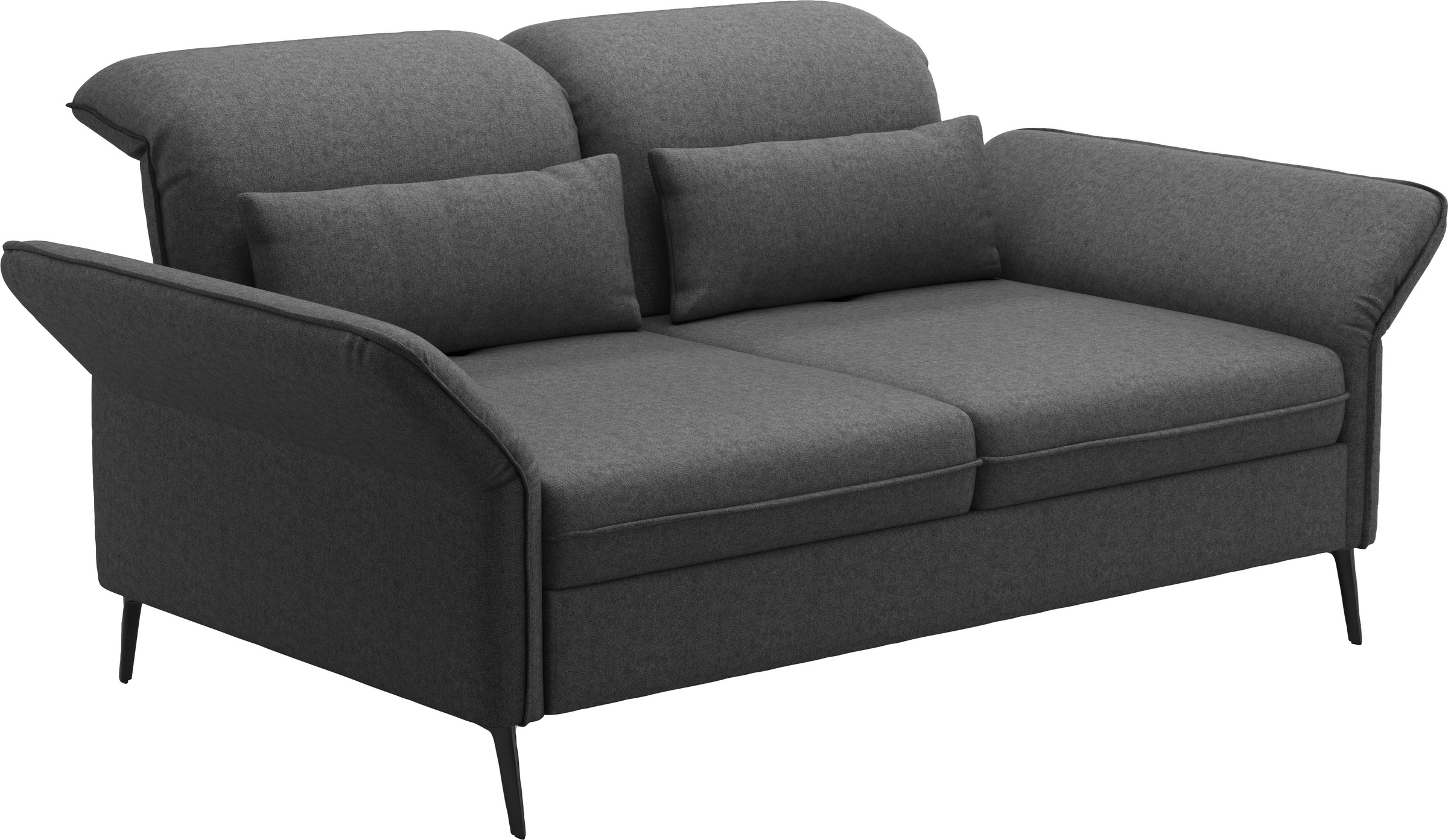 sit&more 3-Sitzer »Emely, inkl. Sitztiefenverstellung«, wahlweise mit Bettfunktion, Kopf- & Armteilverstellung