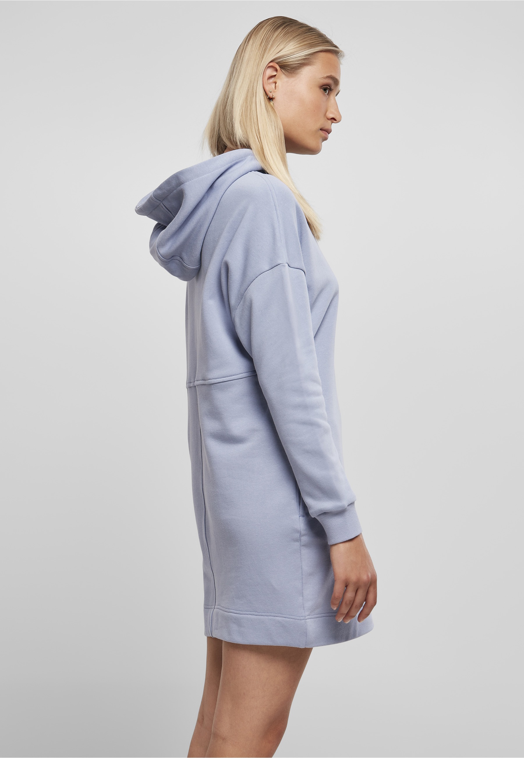 URBAN CLASSICS A-Linien-Kleid »Urban Classics Damen Ladies Organic Oversized Terry Hoody Dress« 1 Stk. tlg.