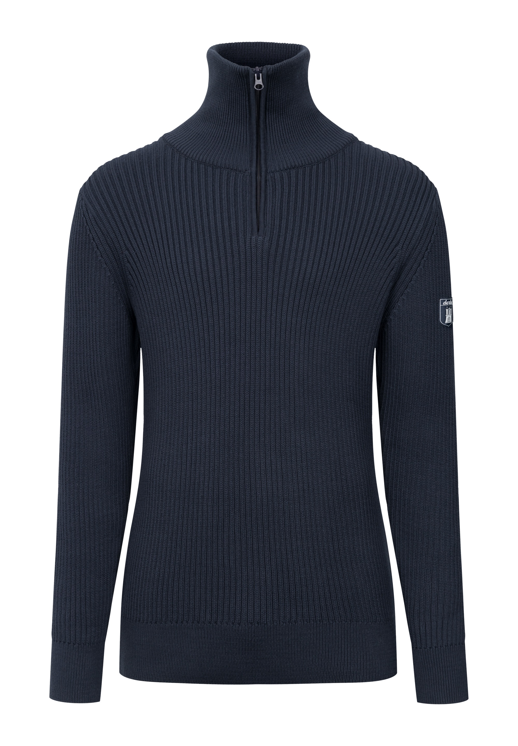 Thumbnail - Derbe Strickpullover "Matrosenplünn", Maritim, Reißverschluss