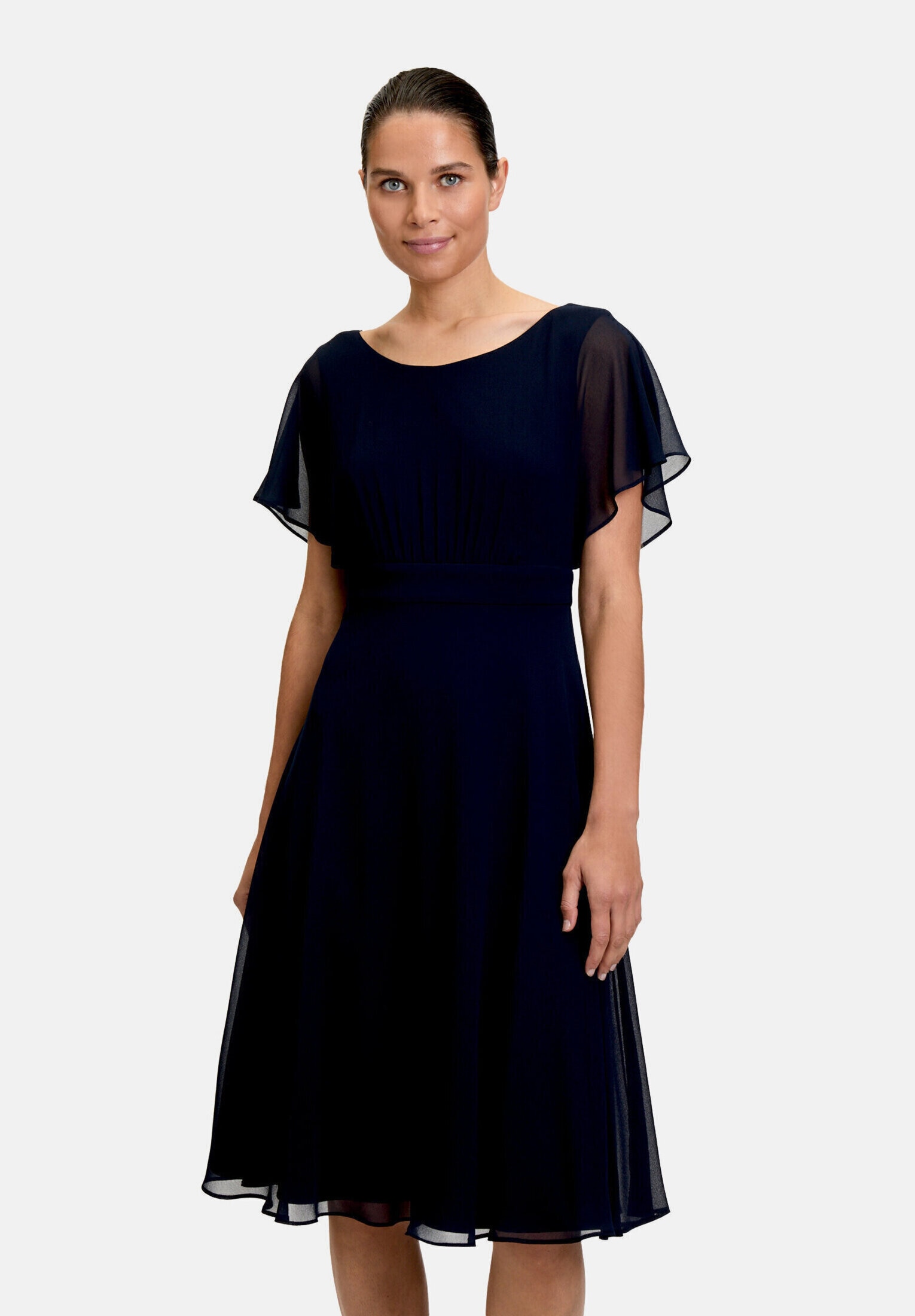 Vera Mont Cocktailkleid »Damen kurzarm« Ohne Tasche Raffung