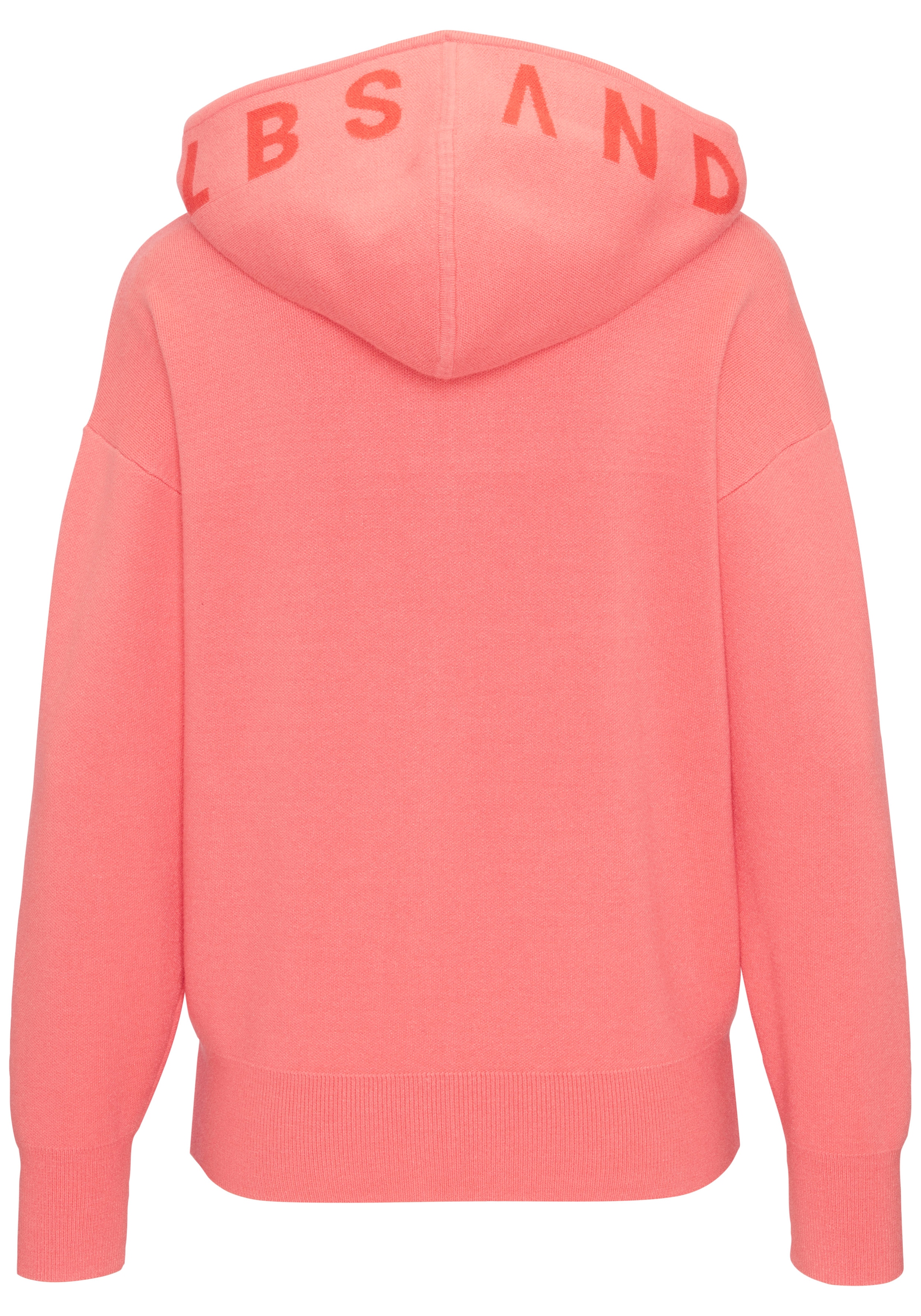 Elbsand Strickjacke aus hochwertigen Strick und eingestricktem Logo, Loungewear