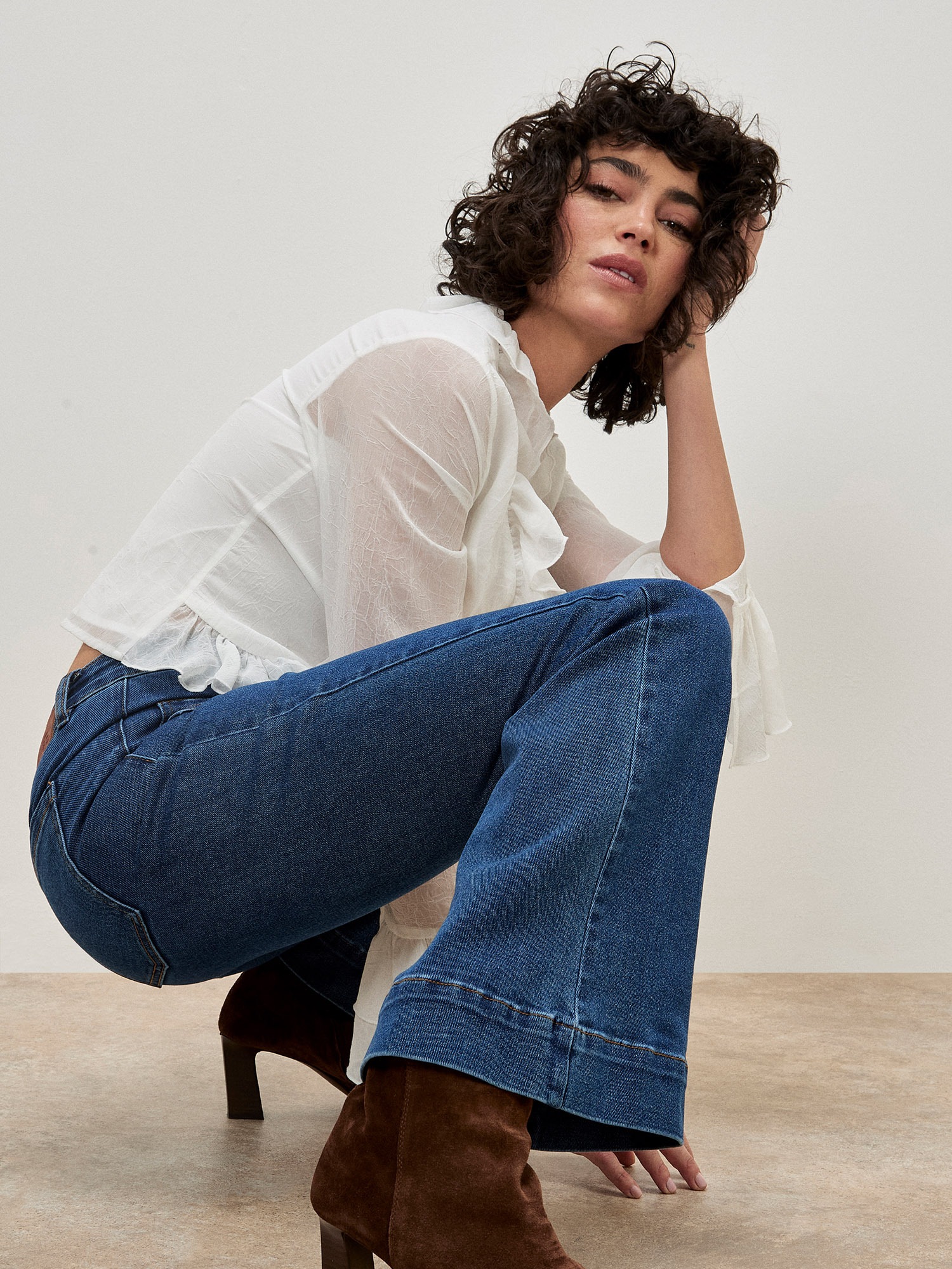 Apricot Weite Jeans »Luci Flare Jeans« mit Patch-Taschen vorne