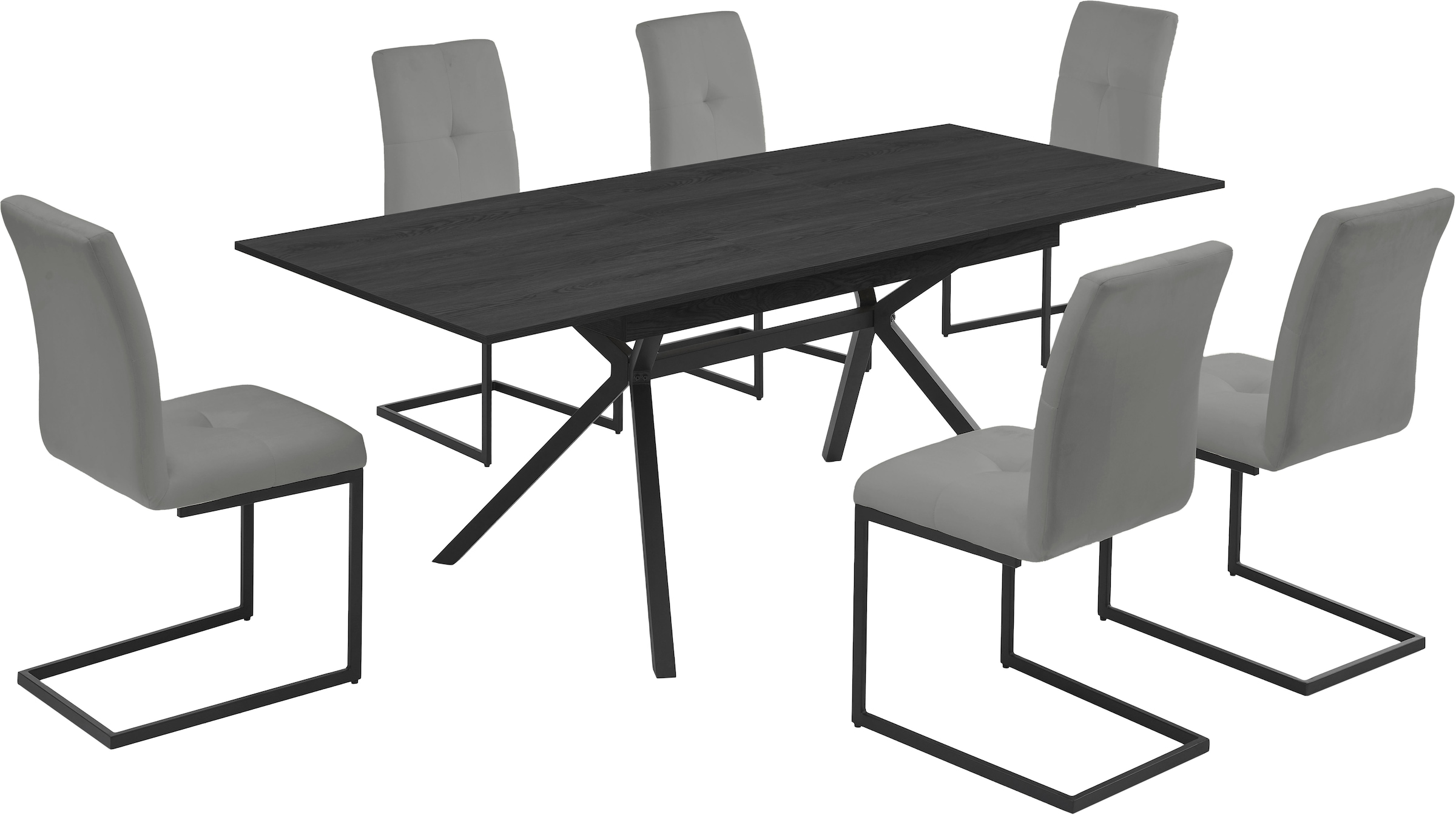 INOSIGN Esszimmerstuhl »Vendy« (Set) 2 Stk.mit verstellbaren Füßen und robustem, pulverbeschichtetem Gestell.