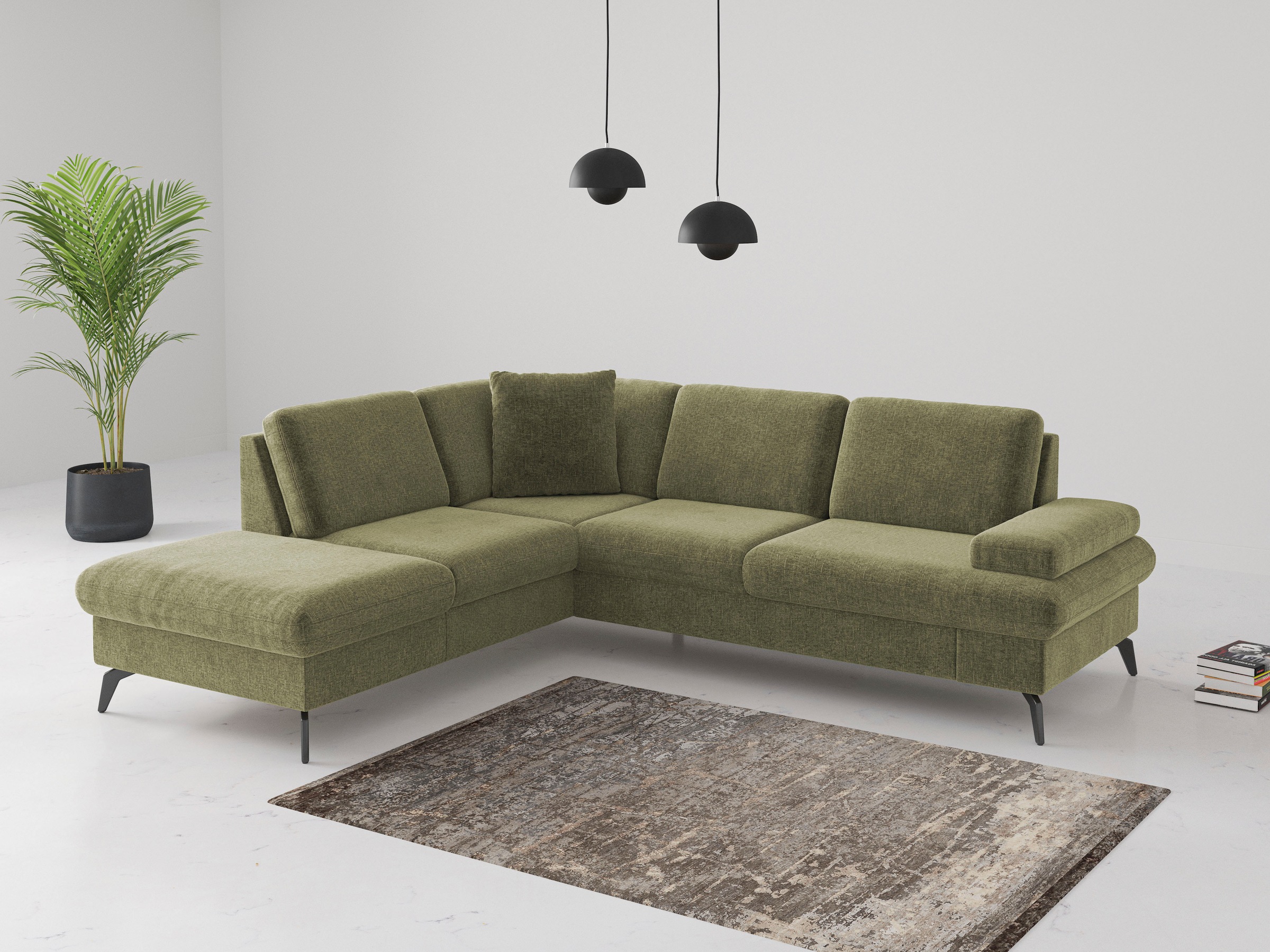 sit&more Ecksofa "Morris Jubi L-Form", inkl. Armteilfunktion und 1 Zierkiss günstig online kaufen