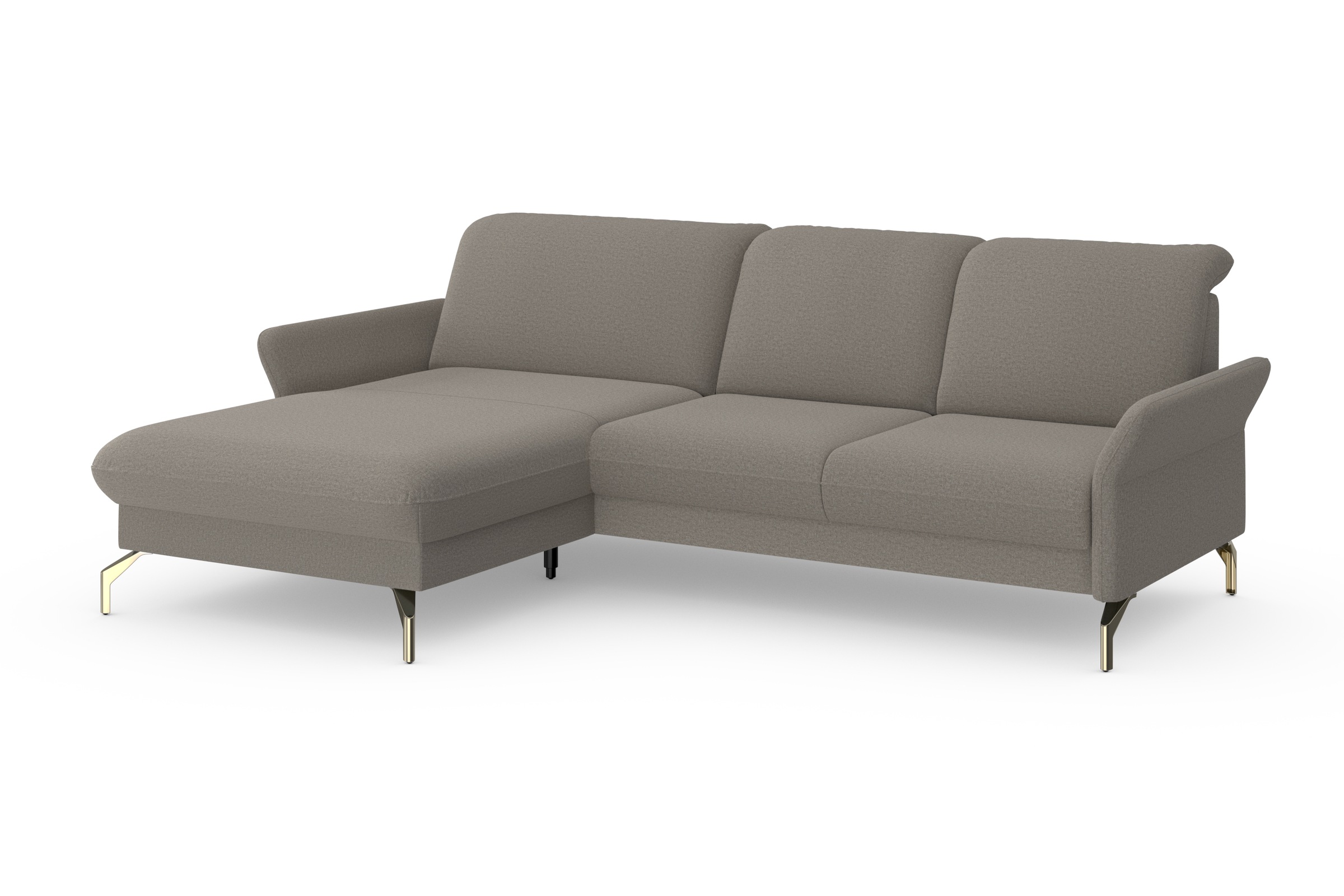 Thumbnail - sit&more Ecksofa "Fashion L-Form", wahlweise mit Kopfteilverstellung, Vorziehsitz, motorisch, Nickelfüße