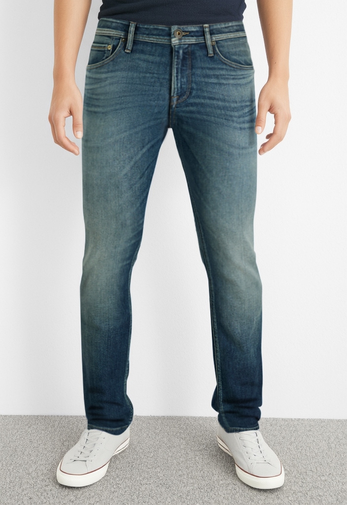 Jack & Jones Regular-fit-Jeans »JJICLARK mit Used-Look und Stretch für den Alltag«, mit Abriebeffekten