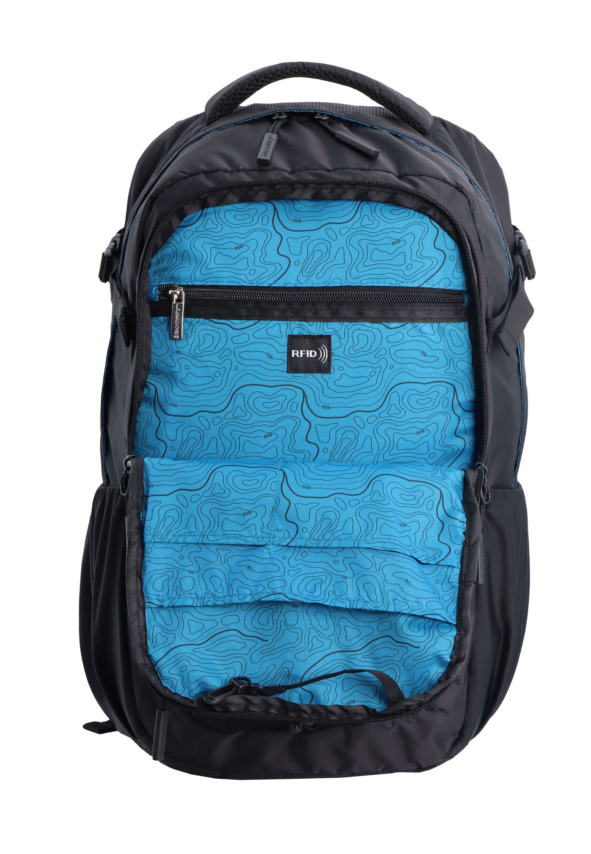 Sportrucksack DISCOVERY "Outdoor", Gr. B/H/T: 31cm, schwarz, Nylon, Rucksäcke, aus robustem Nylon-Material 3