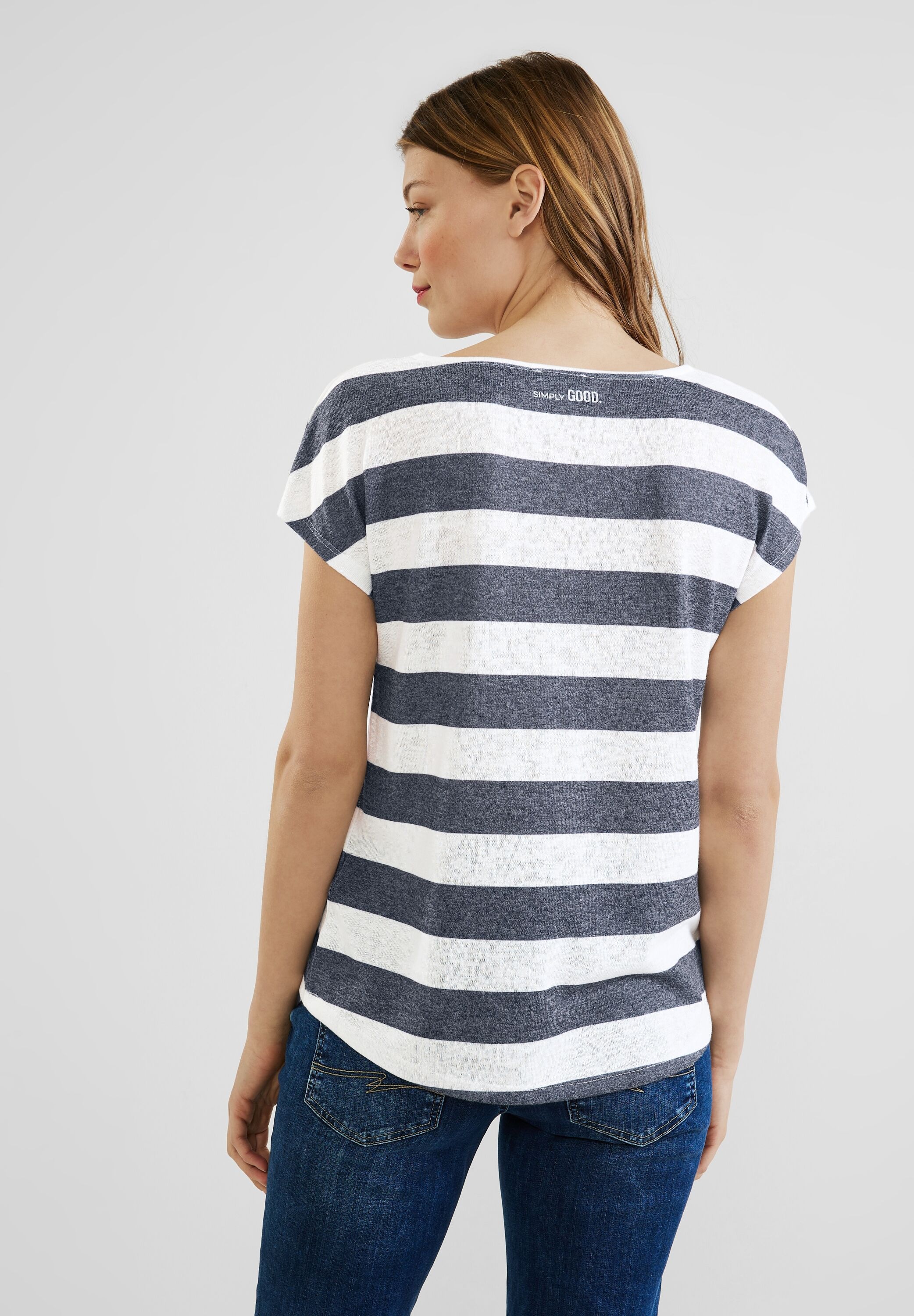 STREET ONE T-Shirt, mit | Schultern überschnittenen online BAUR kaufen