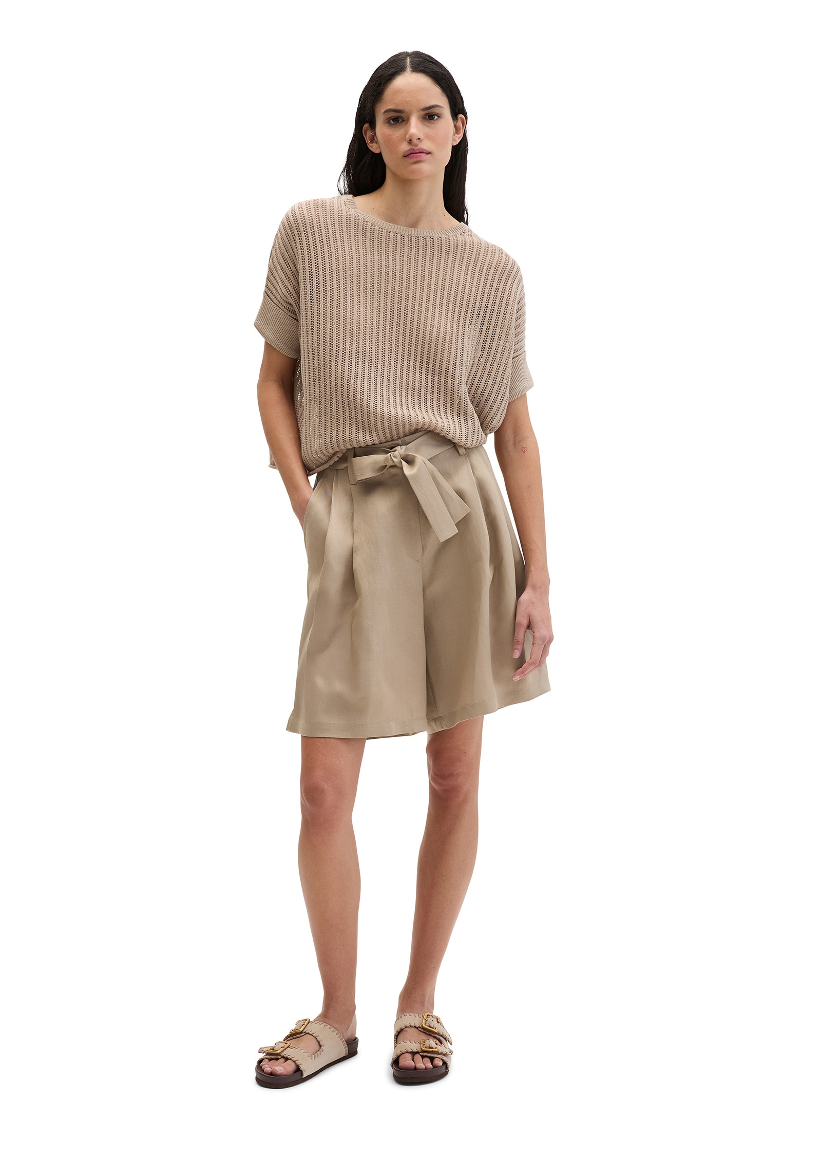 Marc O'Polo Strickpullover »aus Organic Cotton-Leinen-Mix«