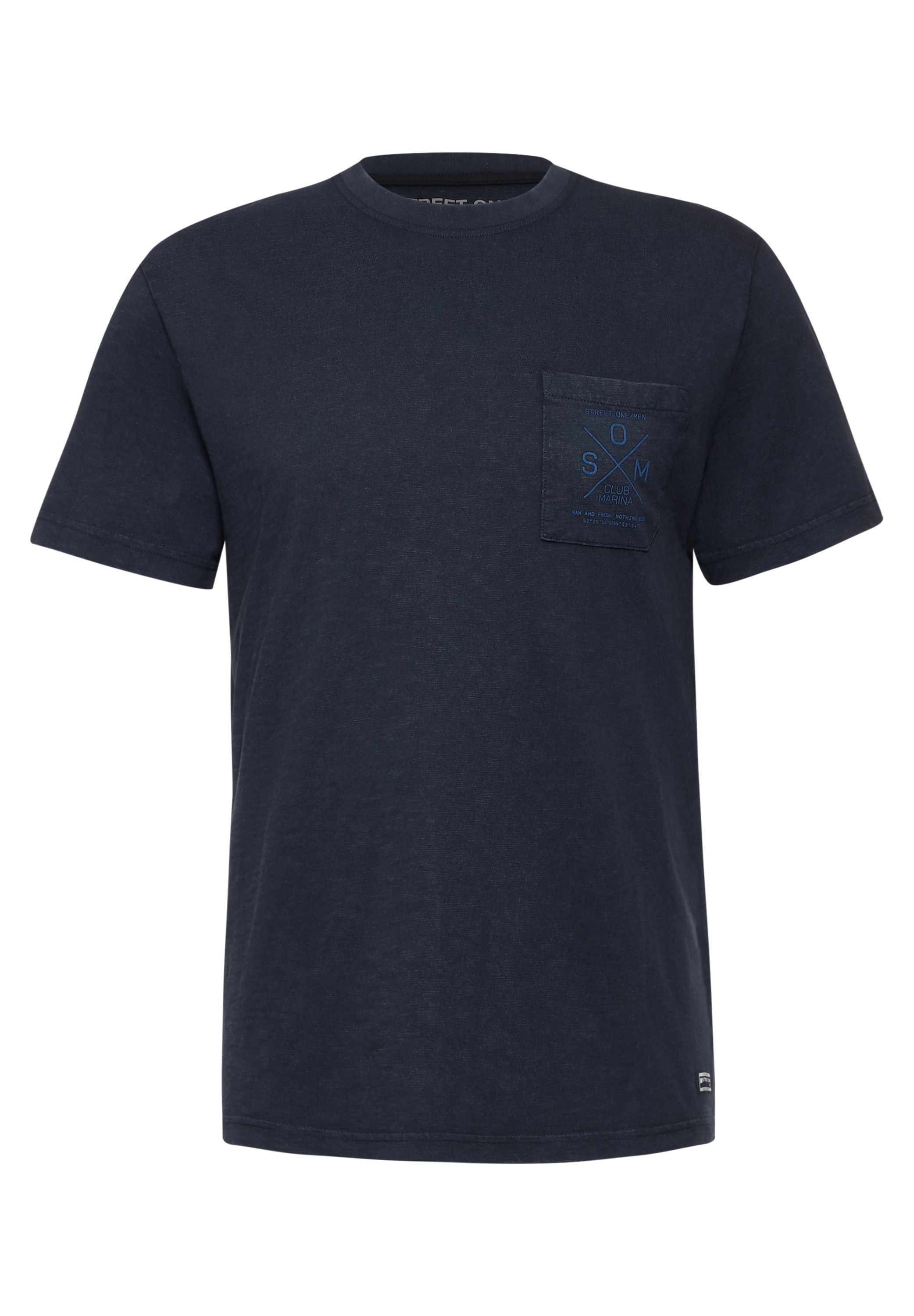 STREET ONE MEN T-Shirt, mit Brusttasche