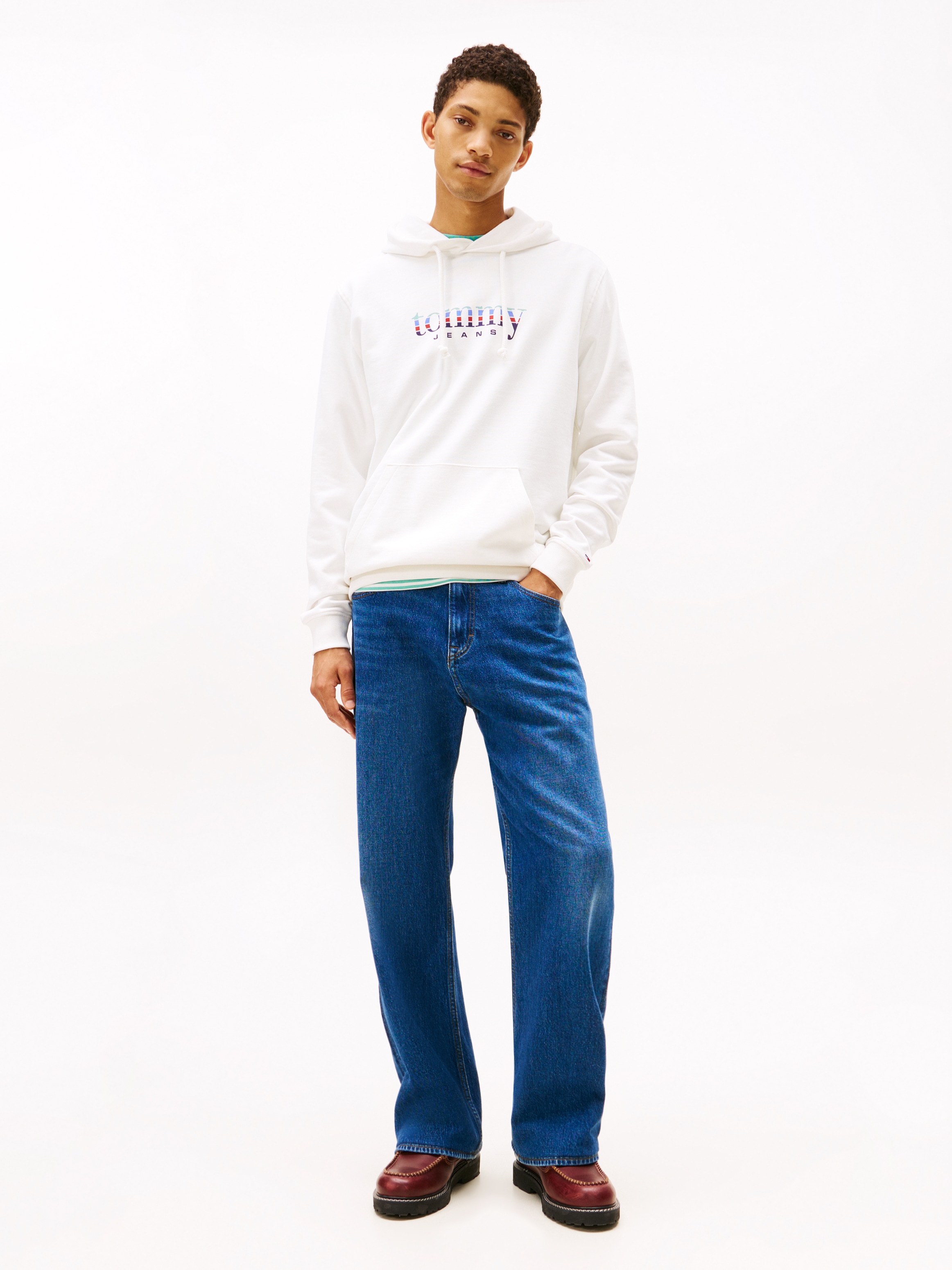 Tommy Jeans Hoodie »TJM REG ENTRY DNA PLAY«, regular fit, mehrfarbiges Logo, Sweatshirt

