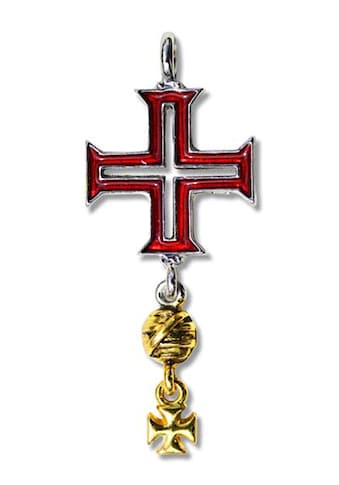 Amulett »Amulett Anhänger Talismane der Tempelritter Tomar Kreuz«, Tomar Kreuz -...
