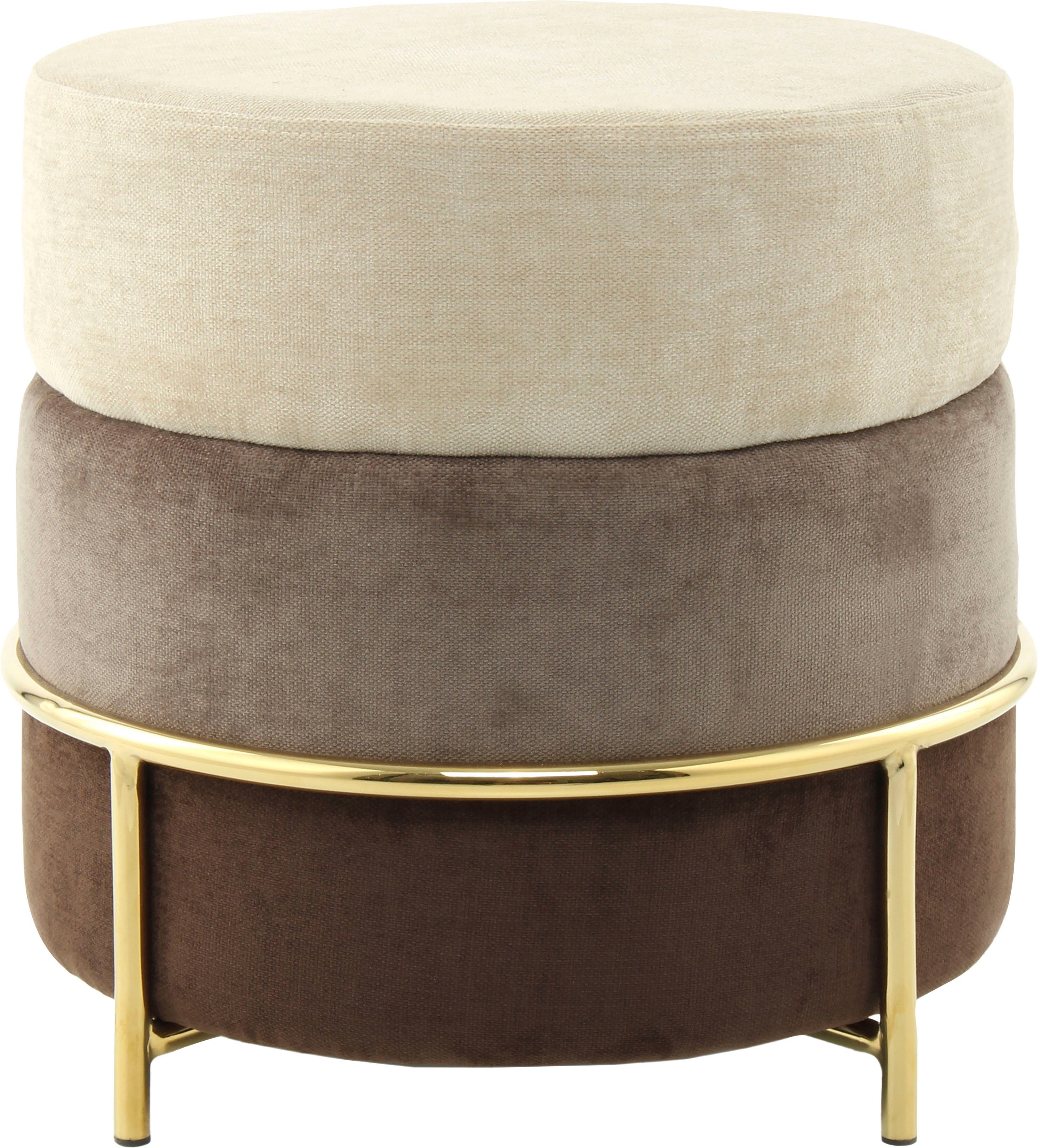 Kayoom Sitzhocker "Hocker Matilda 225, Komfortable runde Form, Gemütlicher günstig online kaufen