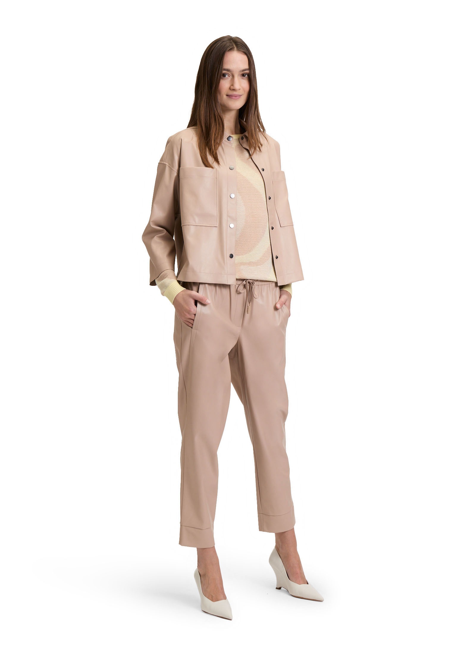 Betty&Co Schlupfhose »Betty & Co Schlupfhose mit Bindegürtel«, Material