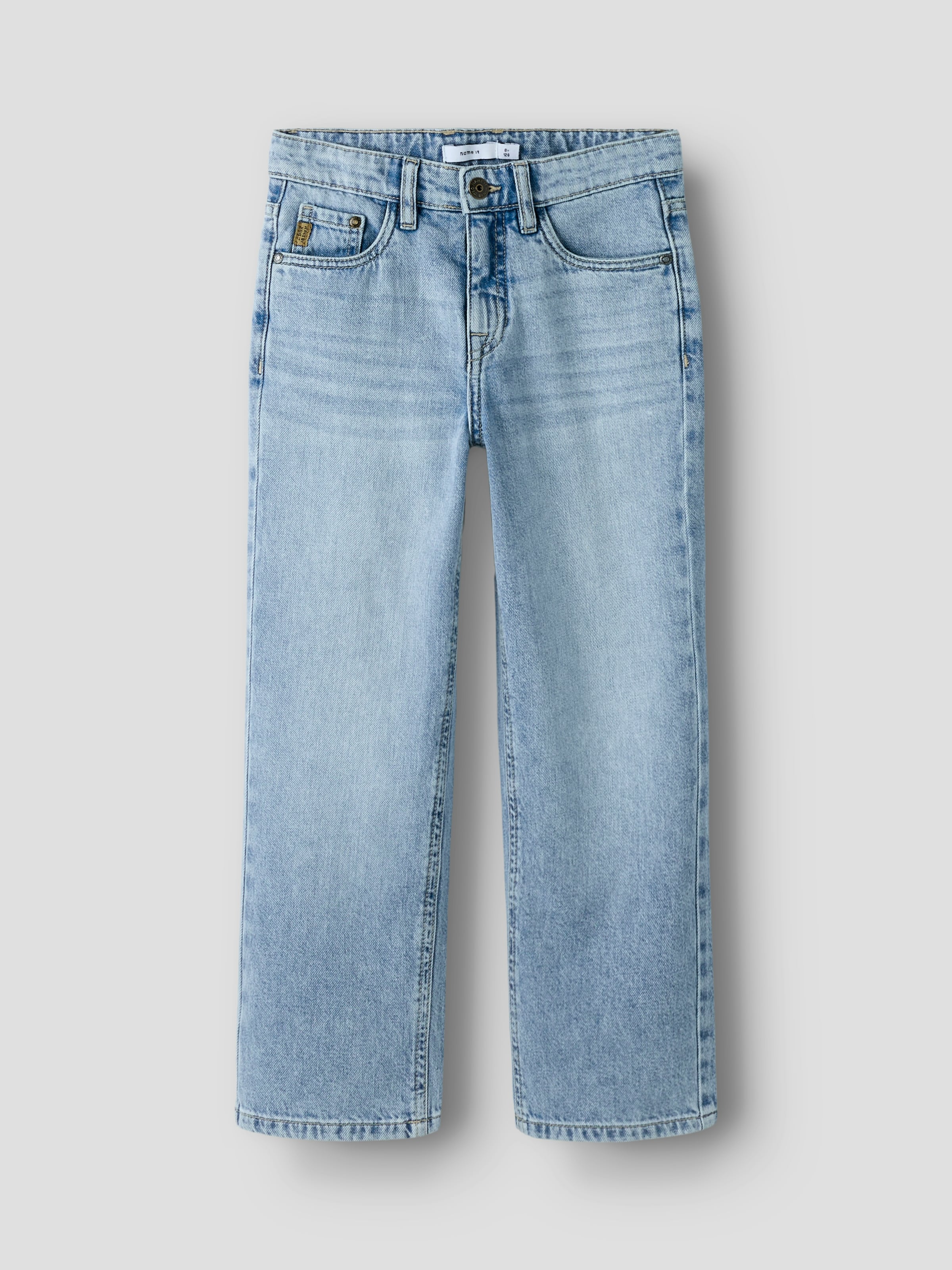 Name It Straight-Jeans »NKMRYAN – Jeans mit geradem Bein, strapazierfähig« unifarben, casual, straight fit, Denim/Jeans