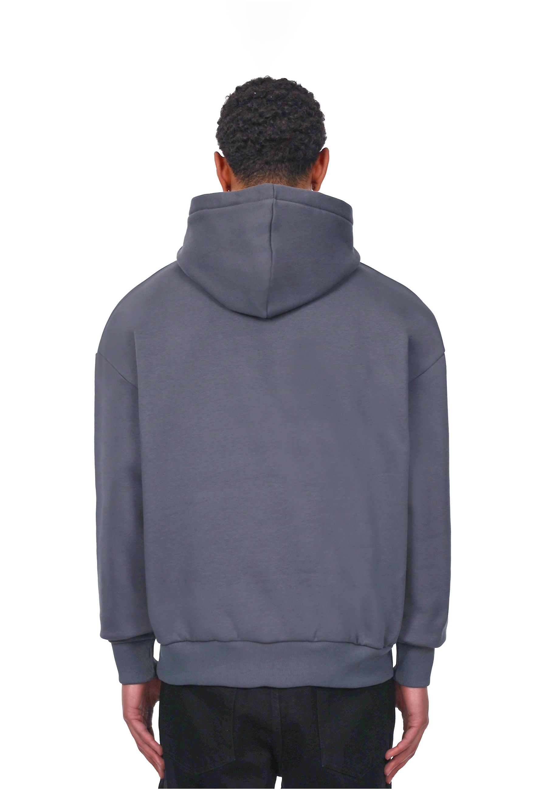 Dropsize Heavy Oversize Embo Hoodie Dunkelgrau M 6